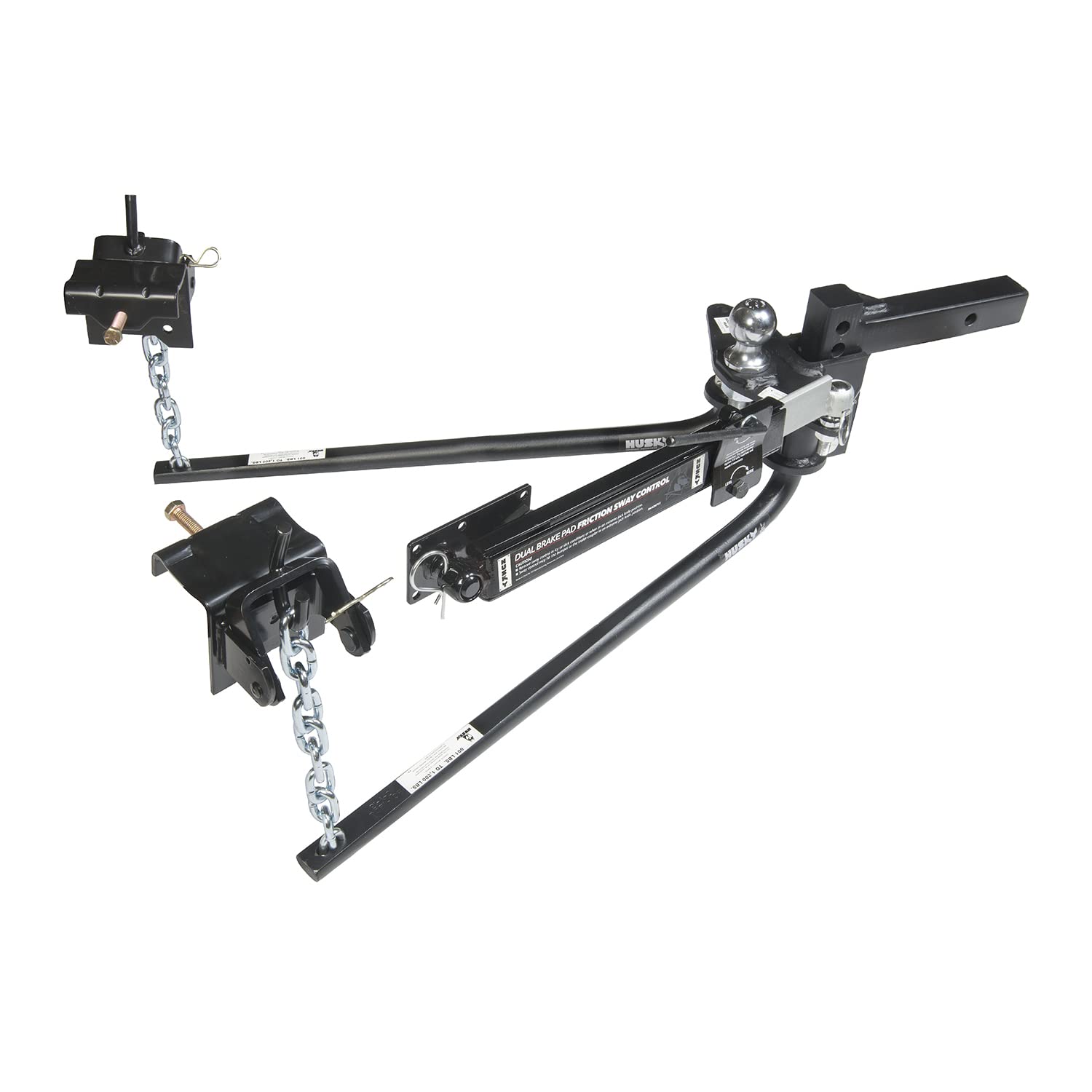 Husky 31986 Round Bar Weight Distribution Hitch Package - 600 Lb. Tongue Weight Capacity