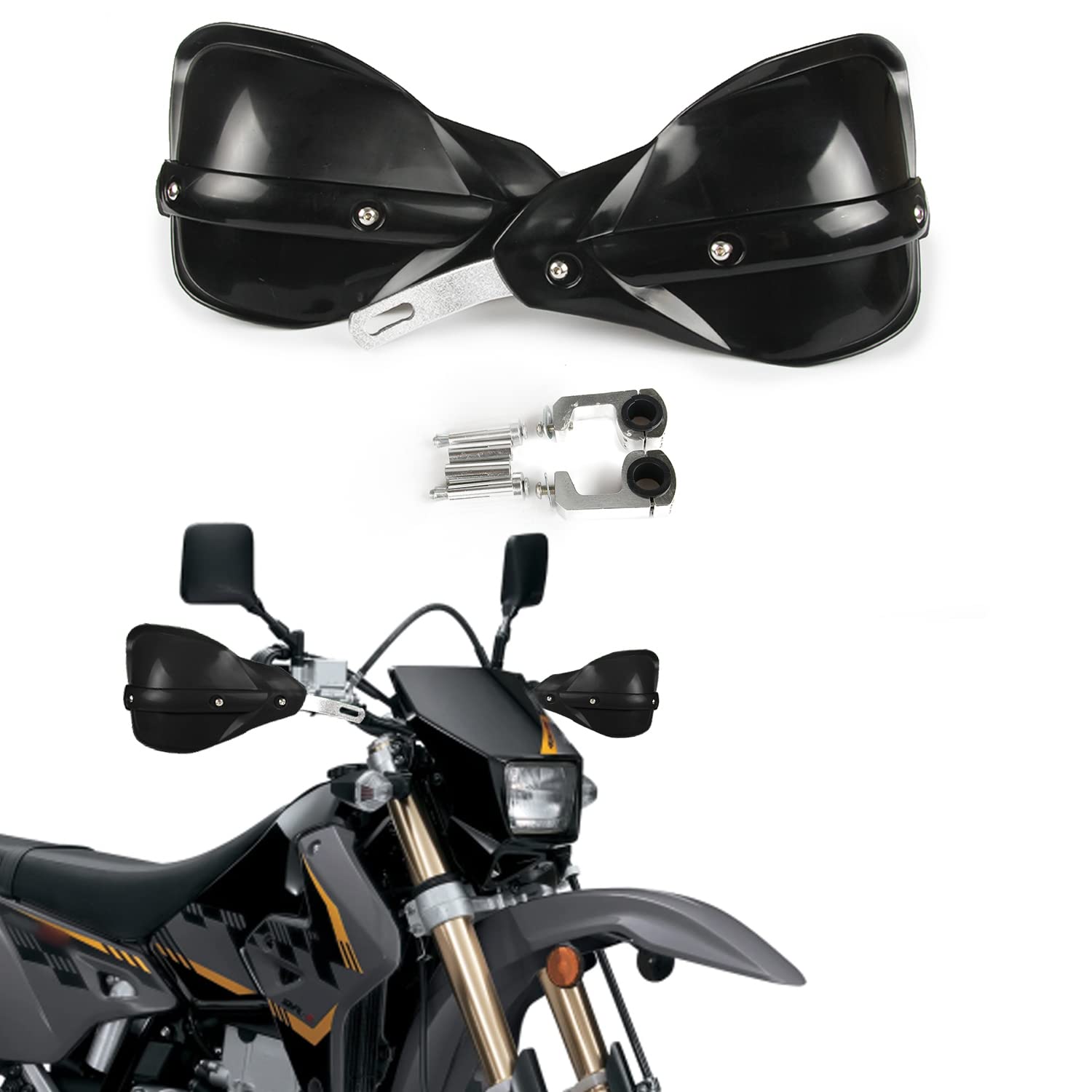 AnXin Dirt Bike Handguards Hand Guards Motorcycle 7/8'' 22mm and 11/8'' 28mm Handlebars Universal for KLR650 DR650 DRZ400SM TW20