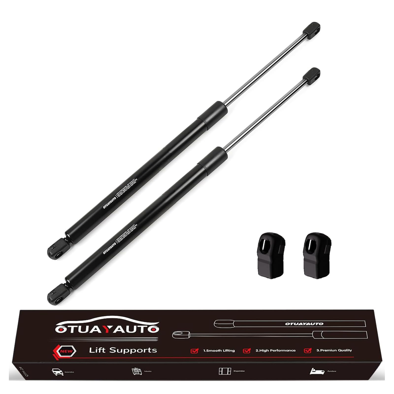 Otuayauto Front Hood Struts - Replacement For 2013-2018 Toyota Avalon, 2012-2018 Camry Hood Lift Supports Shocks - Oem # 6757, S