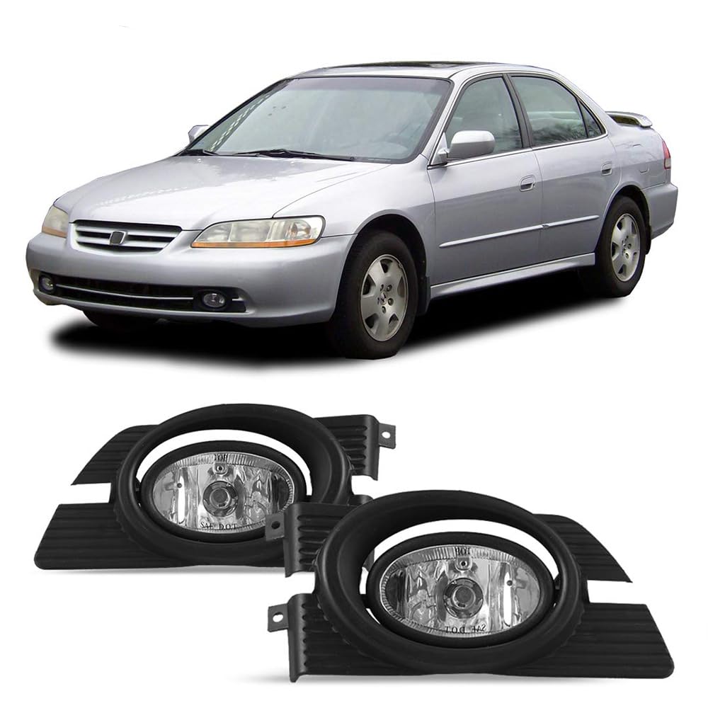Winjet Wj30-0103-09 Oem Series For [2001-2002 Honda Accord] Driving Fog Lights + Switch + Wiring Kit