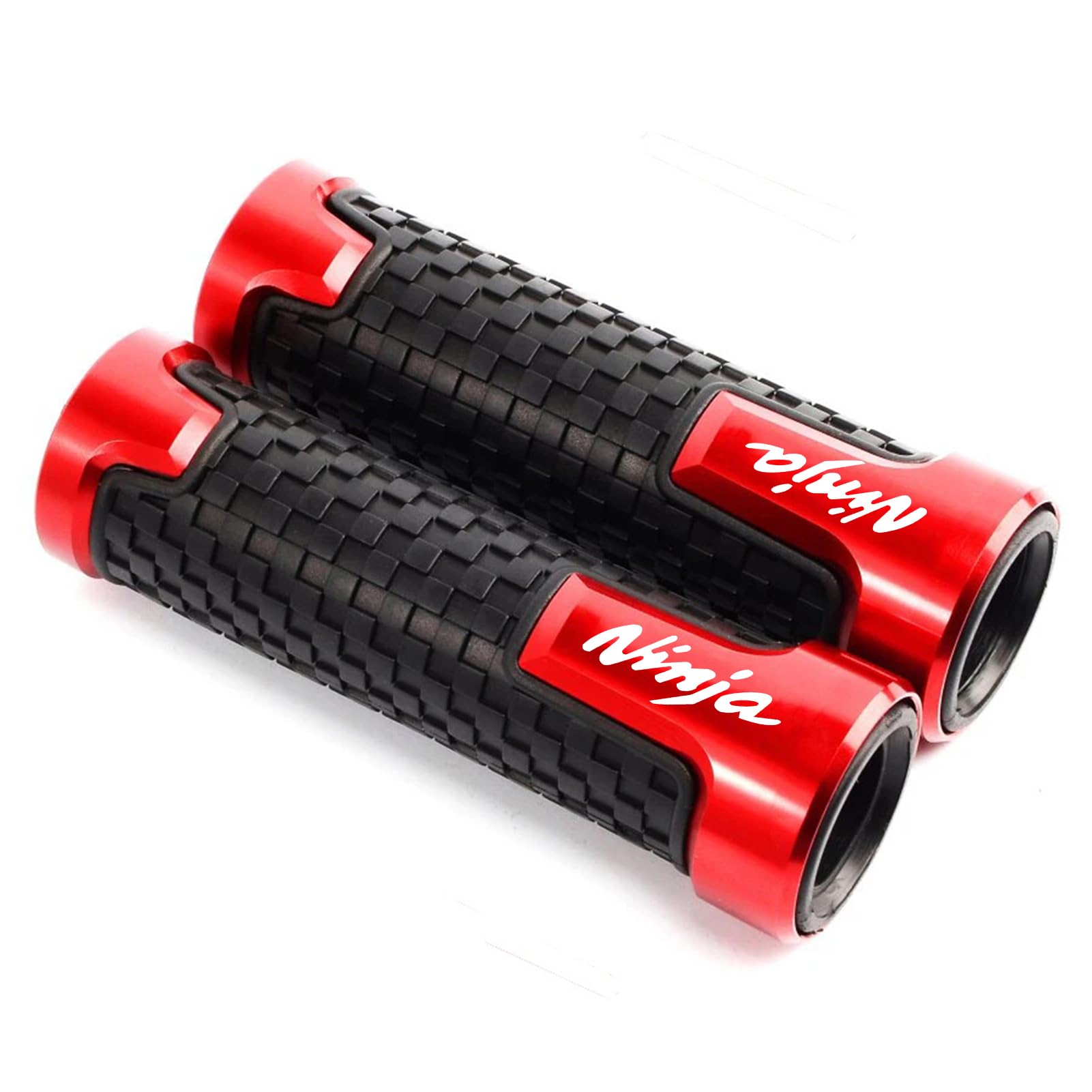 ZYAKOMO 7/8 22mm CNC Aluminum Motorcycle Handlebar Grips Compatible with 2025 Ninja 500 Ninja 650 Ninja 400 300 1000 2017-2024