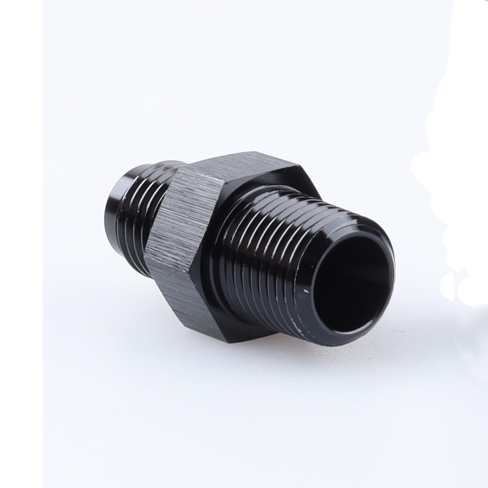 Ac Performance Male 1/4'' Npt To -4 An Flare Adapter Straight Aluminum Black
