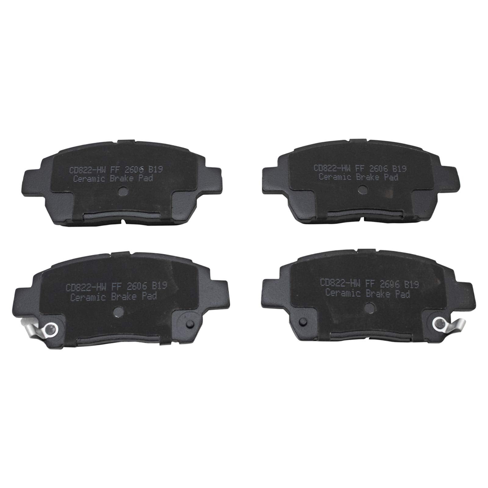 TRQ Front Brake Pads Ceramic Compatible with 2012-2015 Scion iQ 2004-2006 xA xB 2000 Toyota Celica 2001-2005 Echo 2000-2005 MR2