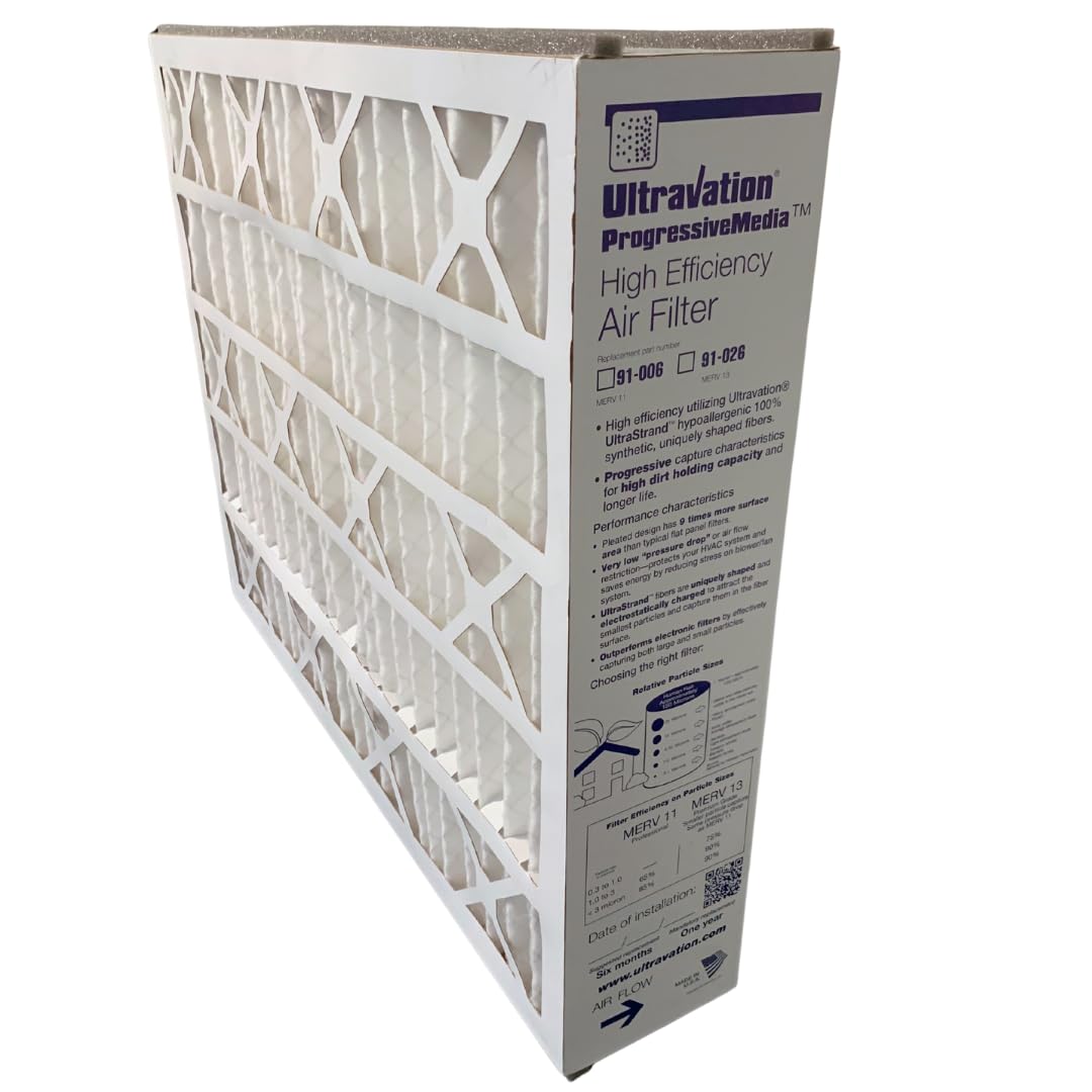 Ultravation Model 91-006 Progressive Media Filter - 20X25X5