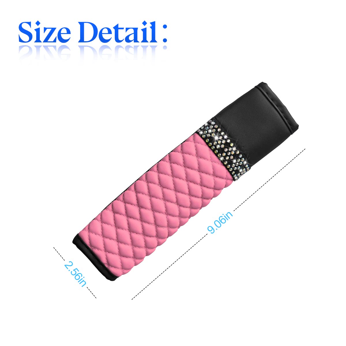 Zipelo 2 Pcs Auto Seat Belt Cover, Breathable Leather Shoulder Pads Protect Your Neck, Harness Pads Strap For A More Comfortable