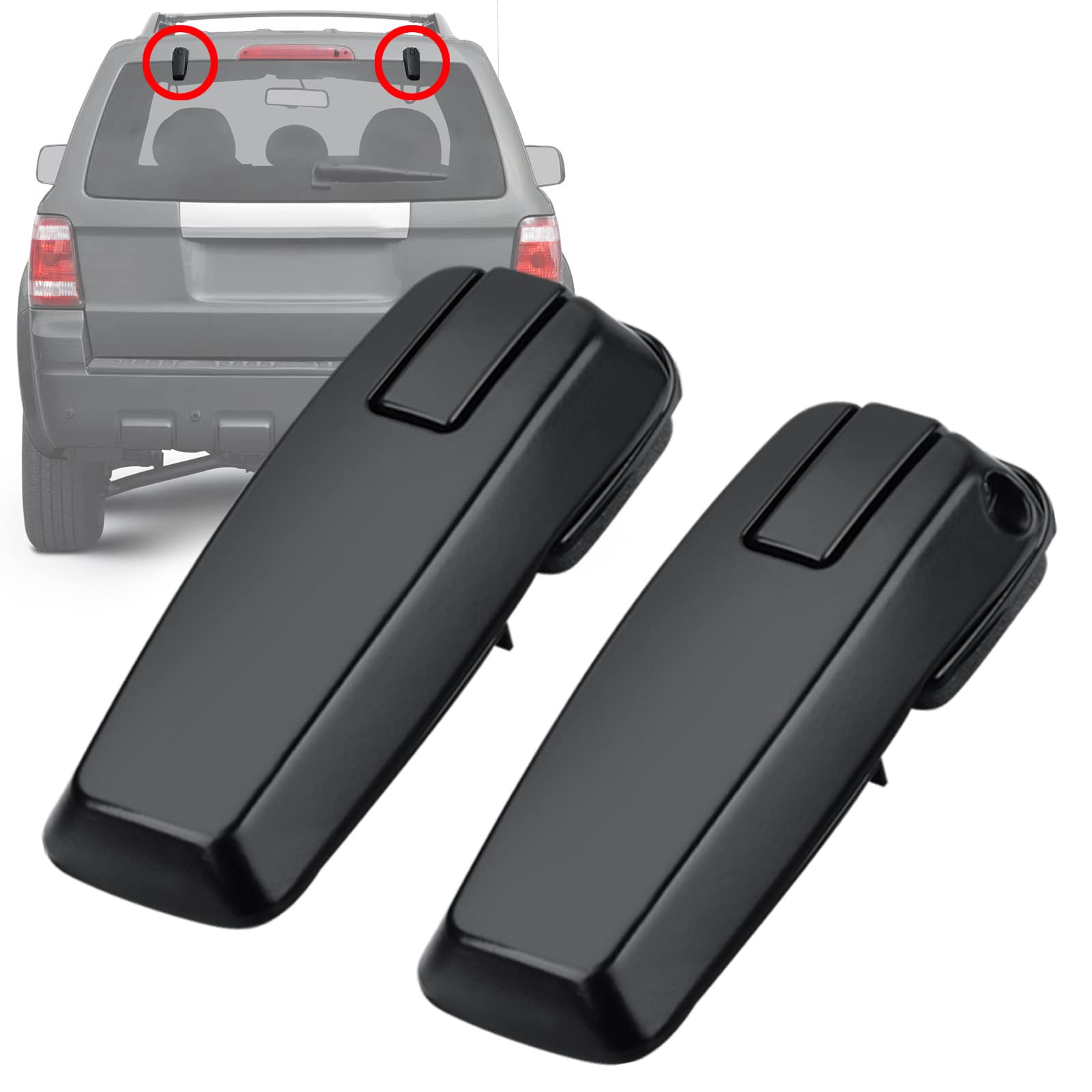 Rear Window Liftgate Glass Hinge Set Right&Left Compatible with Ford 08-12 Escape 08-11 Mercury Mariner 08-11 Mazda Tribute Tail