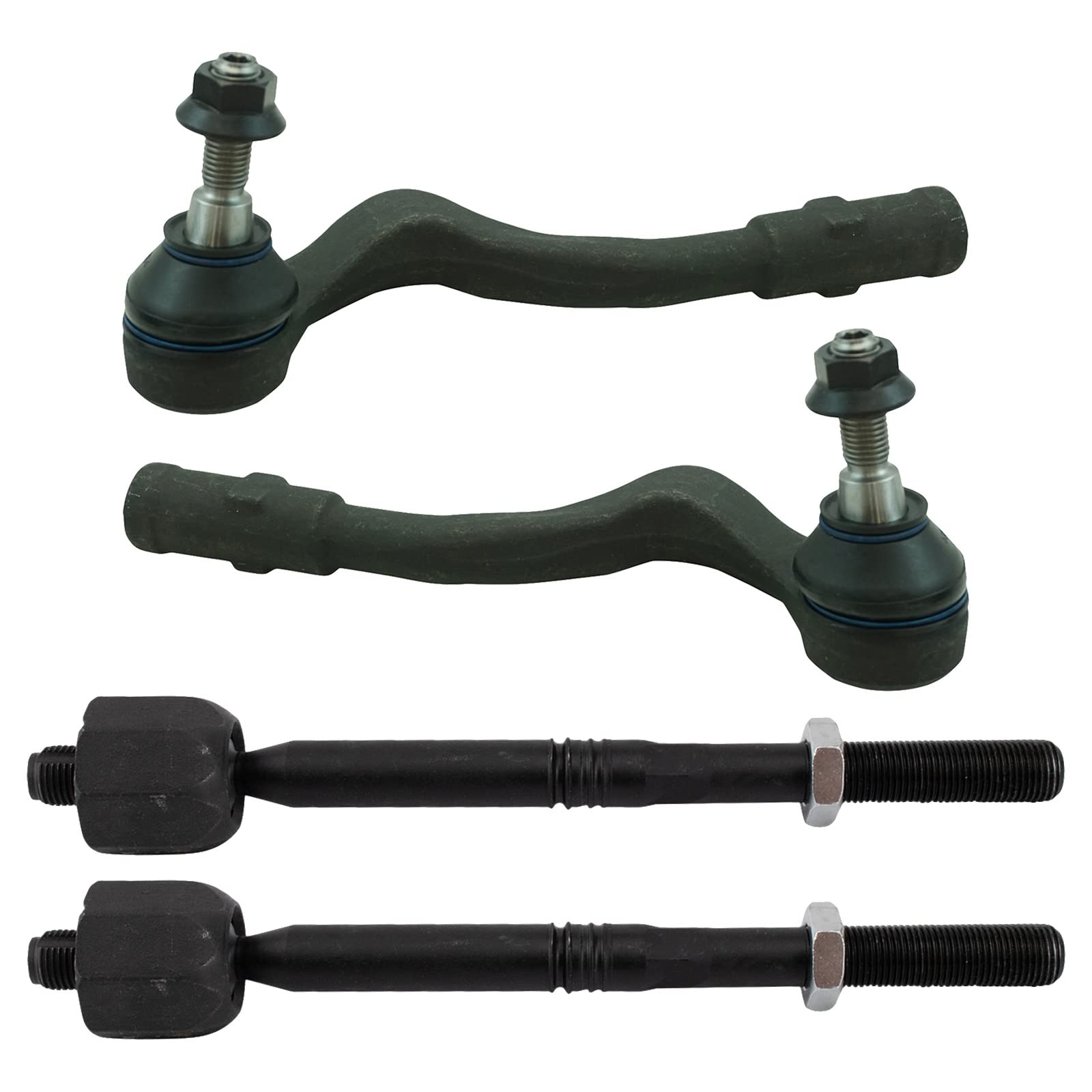 Trq Front Inner And Outer Tie Rod Set Compatible With 2012-2018 Audi A6 2012-2019 A6 Quattro A7 Quattro 2013-2017 Q5 2014-2018 R