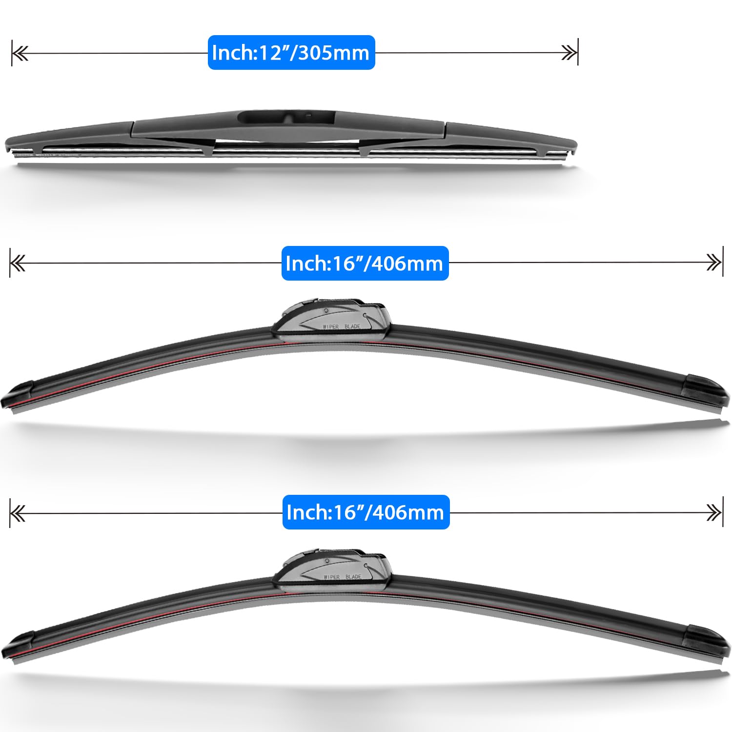 Raintok Windshield Wiper Blades Replacement For Jeep Wrangler Jl 2018 2019 2020 2021 2022 2023 Original Factory Quality Front Re