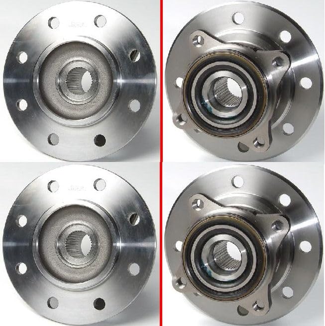 Trq Front Wheel Hub Bearings Assembly Set Compatible With 1988-1994 Chevrolet K2500 1992-1994 K2500 Suburban K3500 Gmc