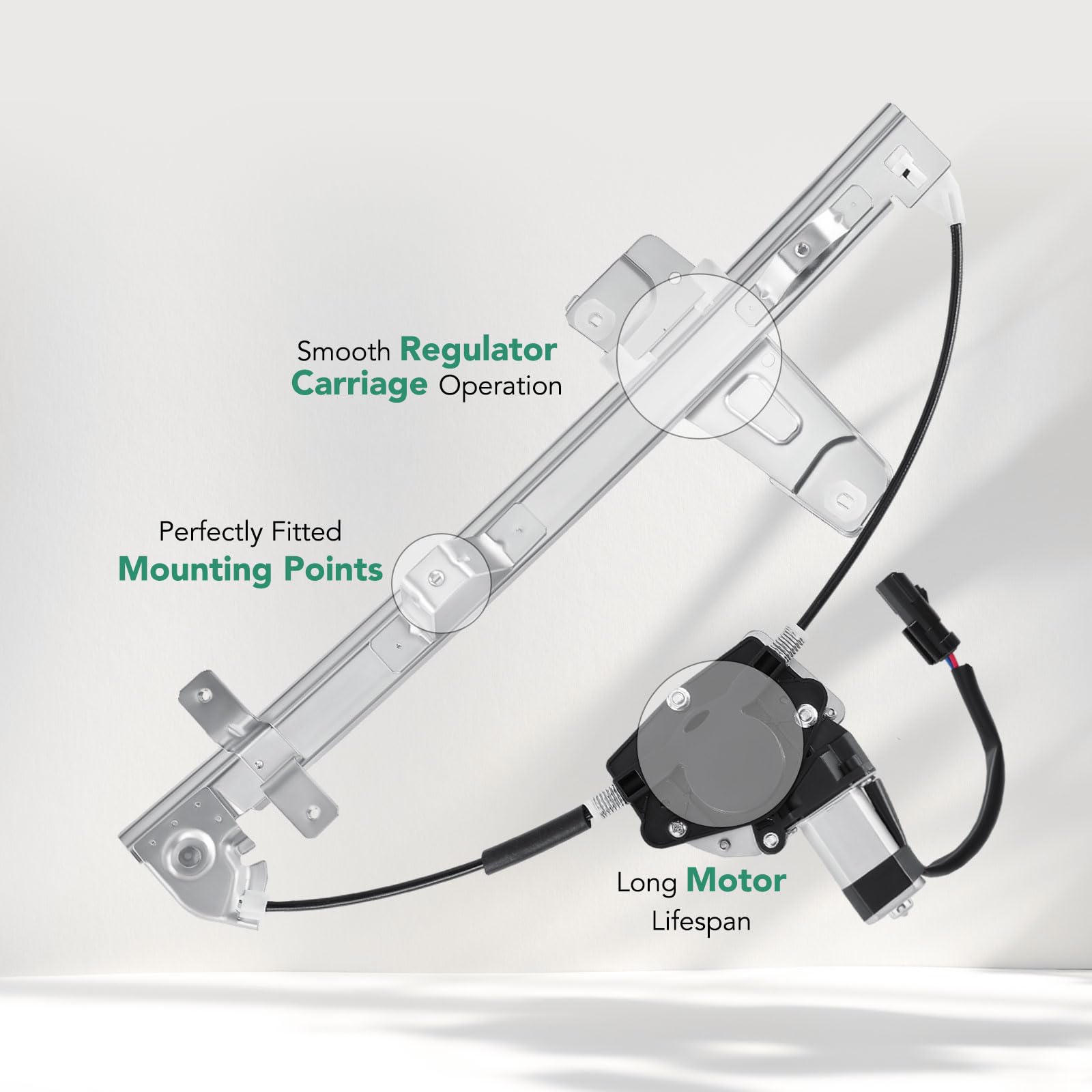 Yhtauto Front Right Passenger Side Power Window Regulator With Motor For 2000-2004 Jeep Grand Cherokee