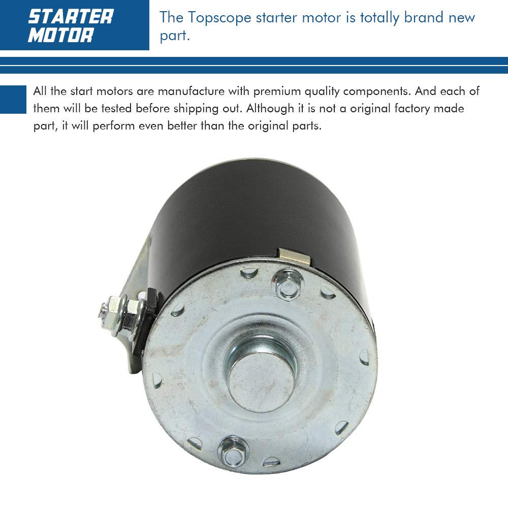 Starter Motor Replaces 1972-2002 7HP-18HP Engines with OE Part # 390838 391423 392749 394805 491766 497594 497595 693054 B&S Sta
