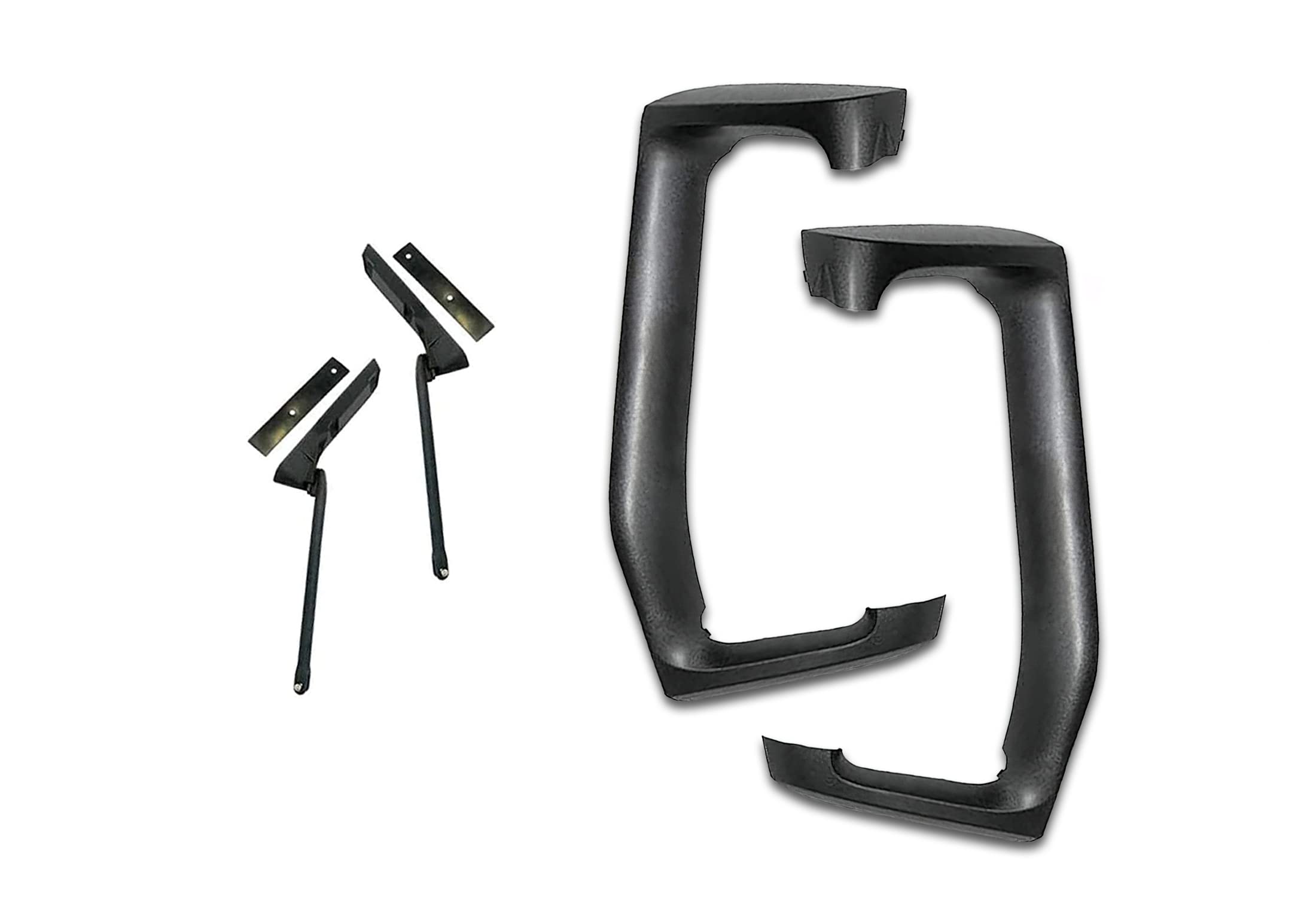 Kozak Mirror Arm Covers With Support Brackets Set, Right Passenger And Left Driver Side, Compatible With Volvo Vnl 2004-2017, Includes Logo, 2X 22' Windshield Wipers, And Reflective Vest