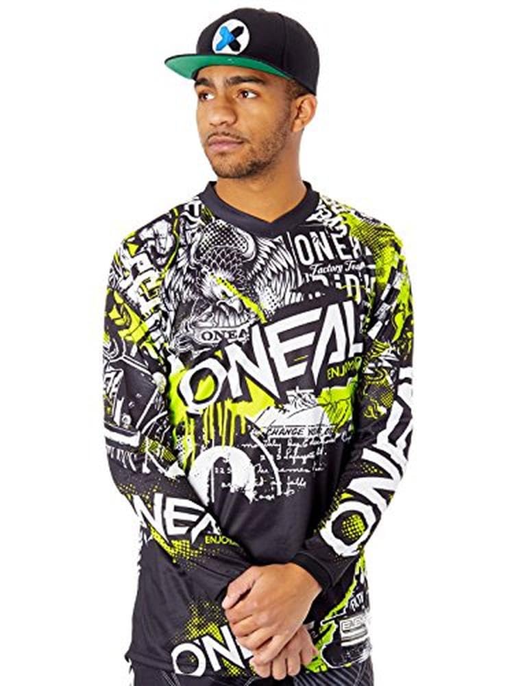 Oneal 2020 Element Attack Jersey - Black/Hi-Viz - Small