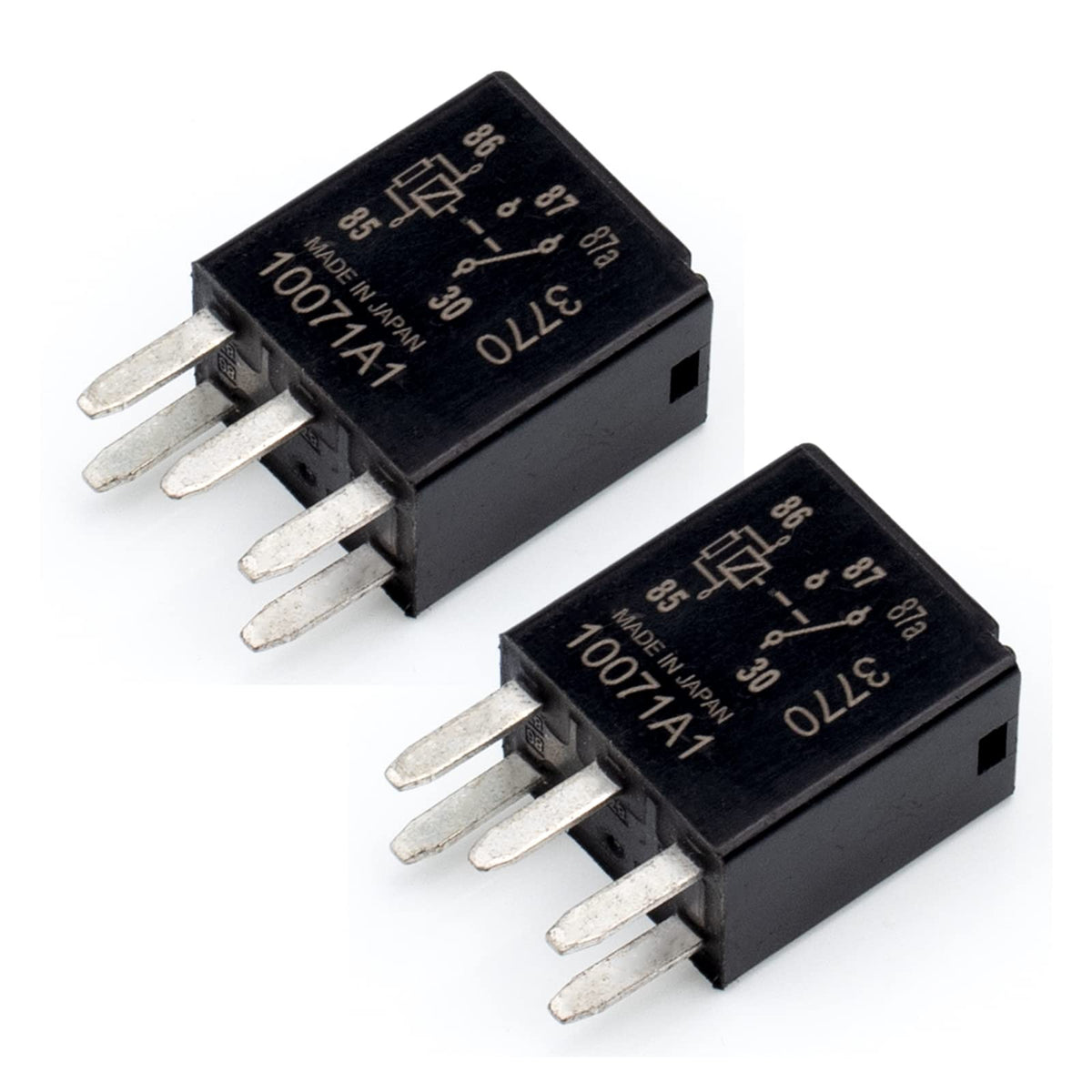 Hoput 2Pcs G8V-Rh-1C7T-R-Dc12 - Power Relay, 12Vdc 278002822 7866 D1780C 301-1C-C-R1-U01 Gm Original Equipment Black Multi-Purpose Relay Fuel Pump Relay