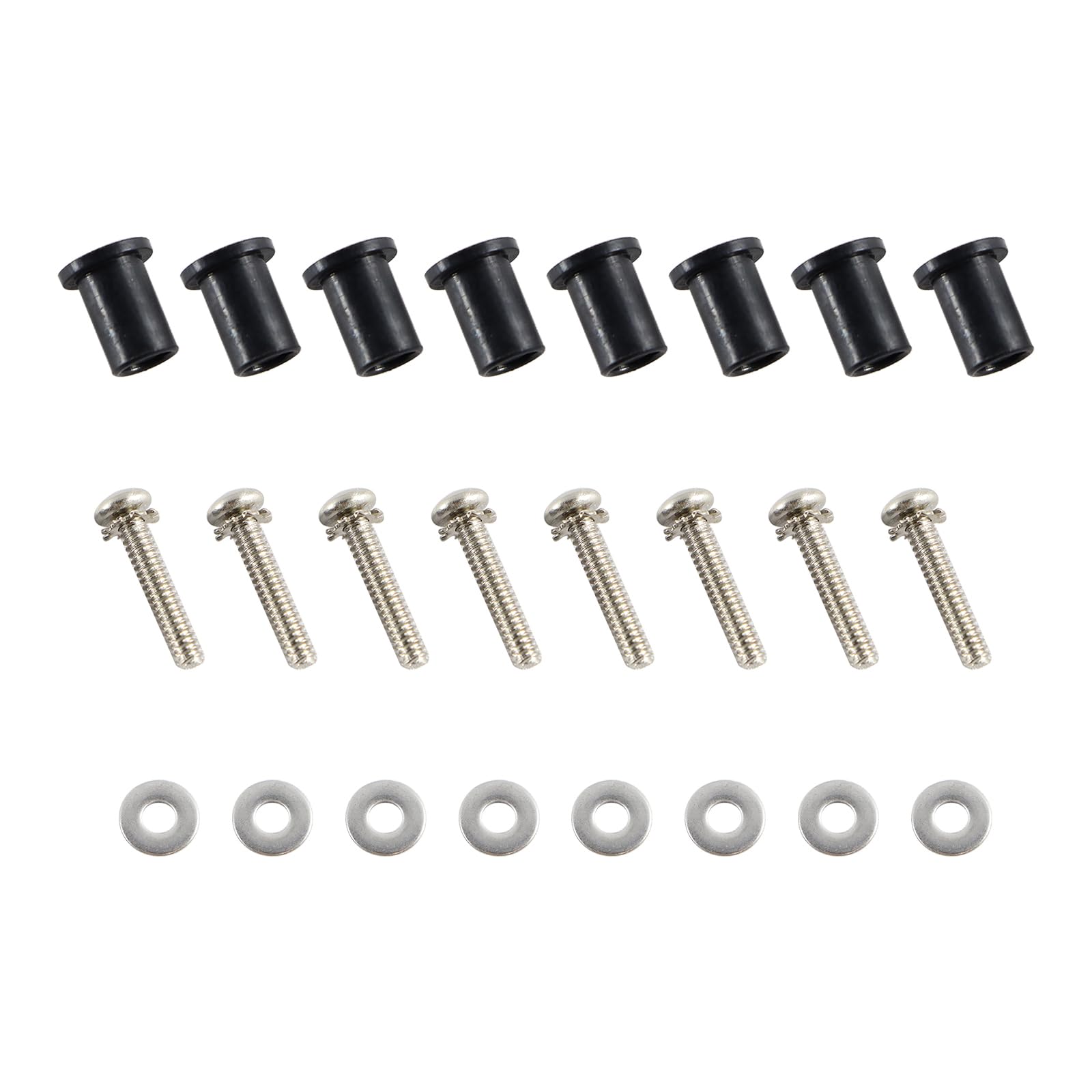 Harley Headlight Well Nuts - Harley Touring Headlight Bucket Nacelle Stainless Steel & Rubber Well Nut Kit Fit Harley Davidson