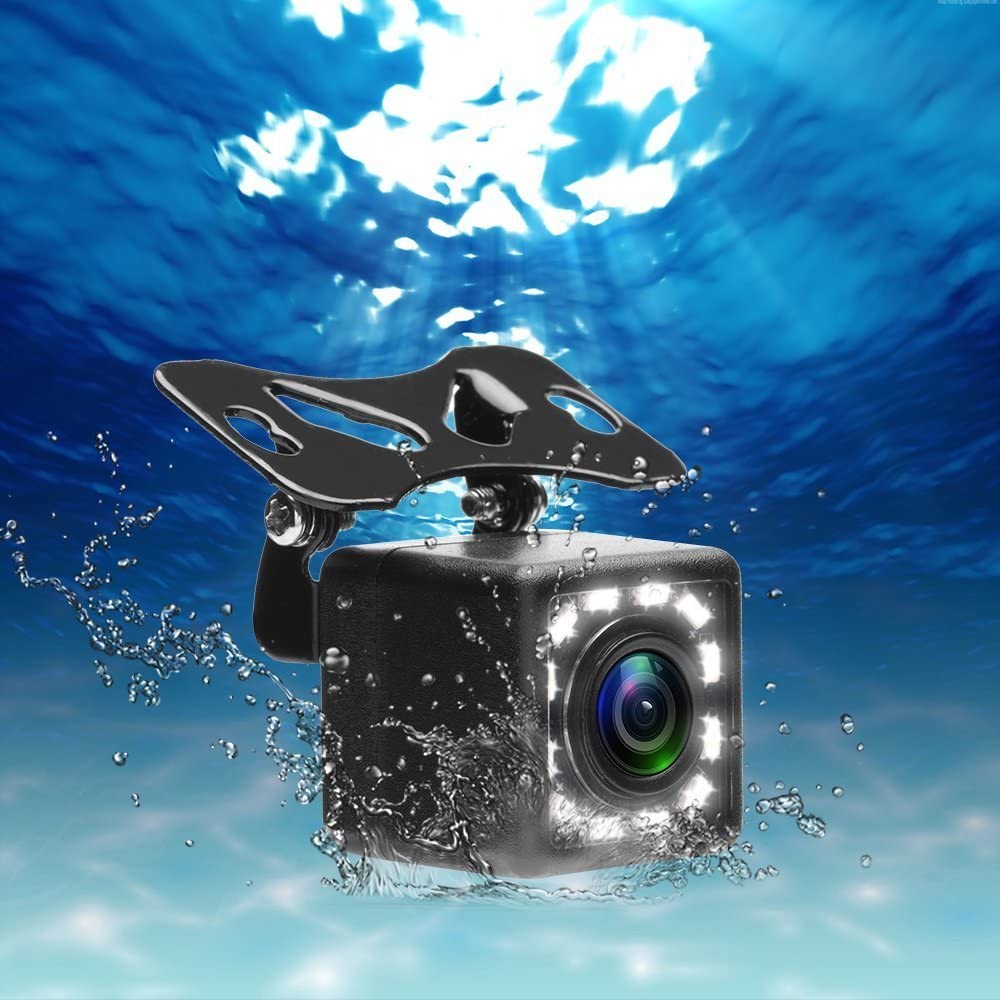 Car Backup Camera, Rear View Camera Ultra Hd 12 Led Night Vision,Waterproof Reverse Camera 170 Wide View Angel For Universal Car