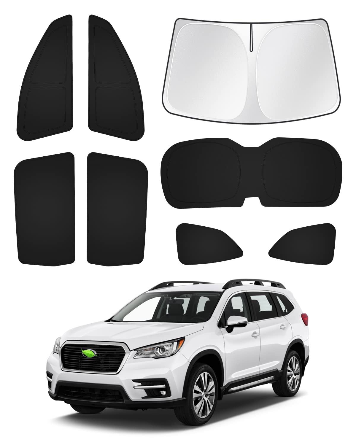 Canvcle Sunshades For 2019-2025 Subaru Ascent Touring Accessories Windshield Sun Shade Side Rear Window Shade Cover Sun Visor Pr