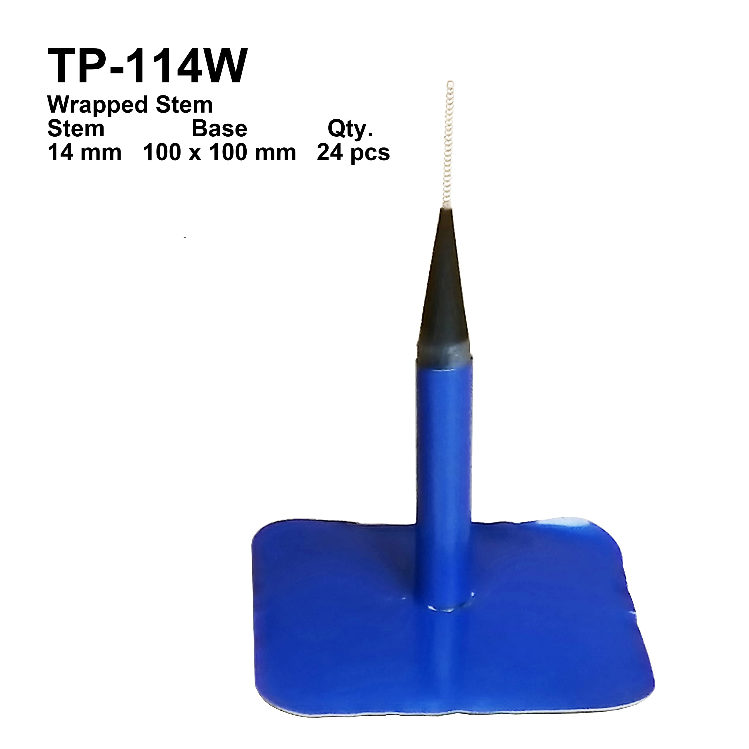 Zerint Tp-114W Combination Repair Unit, Tire Repair Patch Plug 9/16'' X 4'' Wrapped Stem 24 Pcs