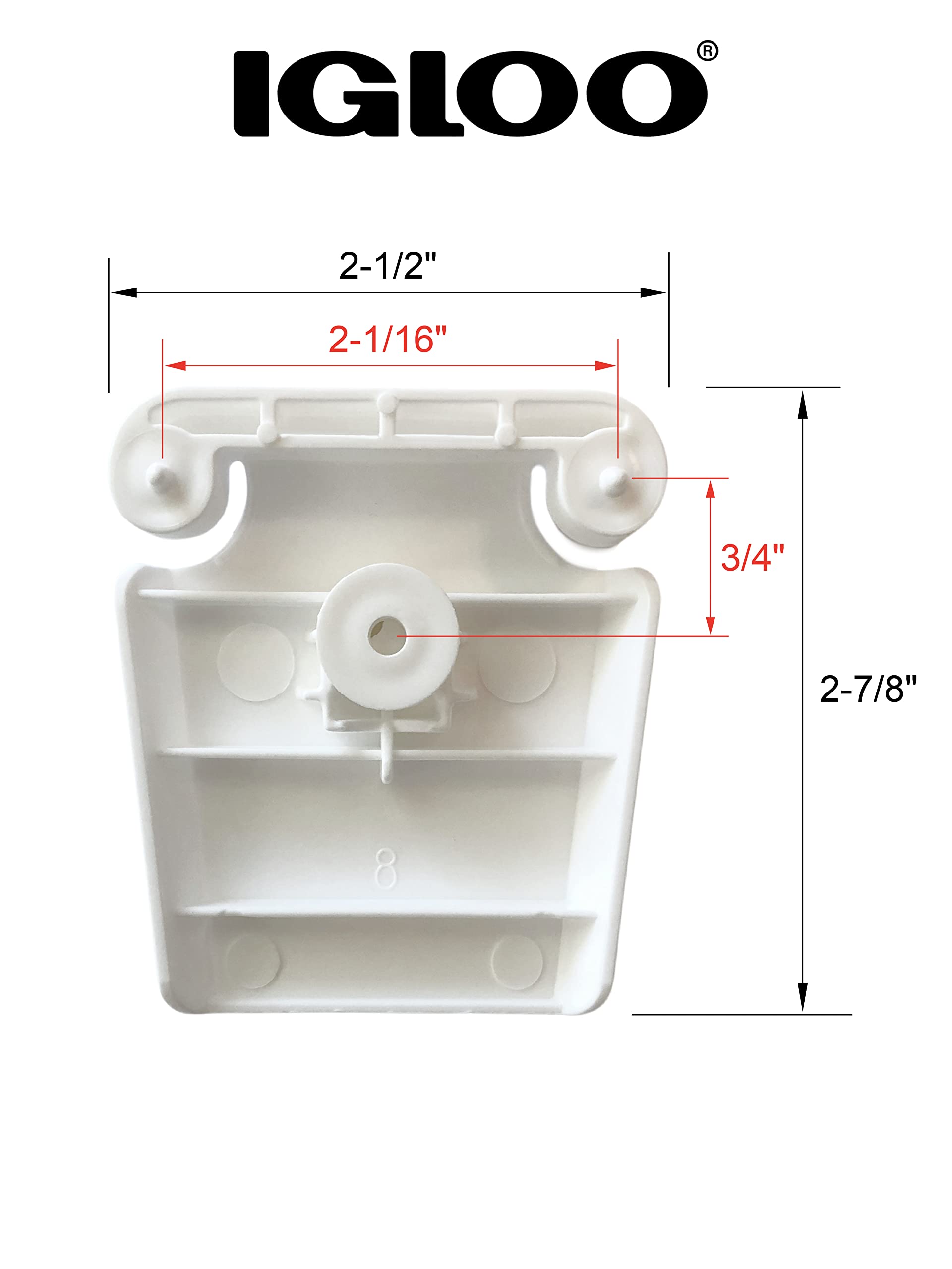 Igloo Set Of 2 Cooler Latch Posts & Screws (Part #24013)