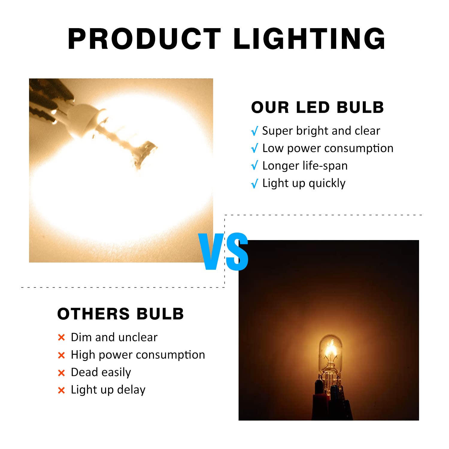 Acohuike T10 921 194 168 175 Led Bulbs Warm White 20-Packs, Super Bright 3014 42-Smd Led Replacement 12 Volt Rv Camper Trailer B