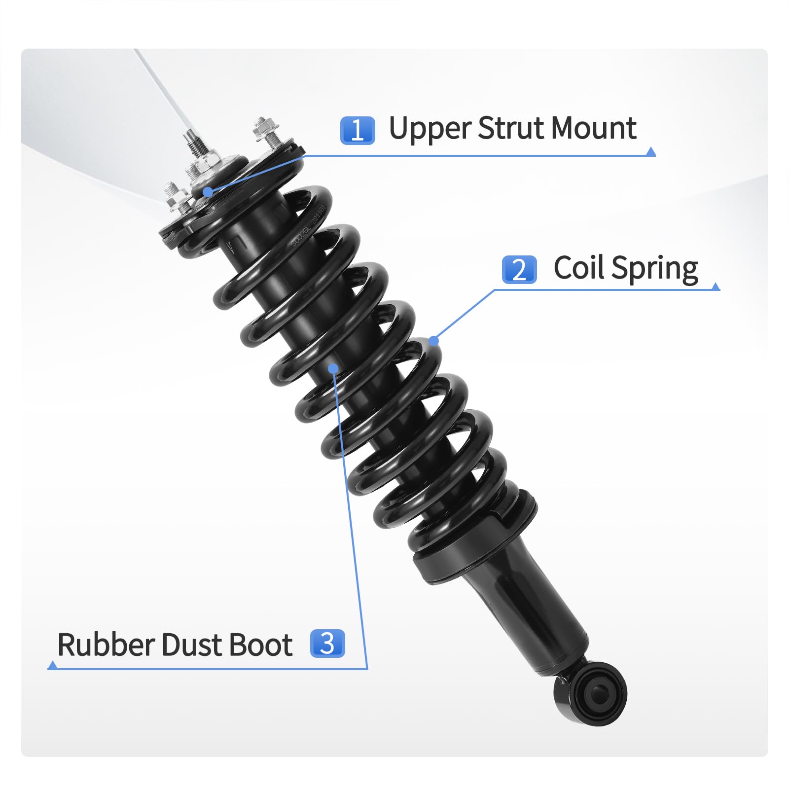 Yitamotor Front Complete Struts Shocks Quick Strut Assembly Compatible With 2000-2006 Tundra
