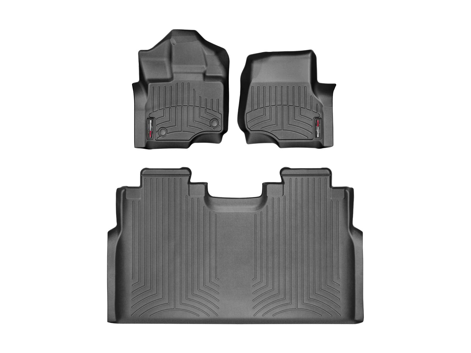 Weathertech Custom Fit Floorliners For Ford F-150 (Crew Cab, Bucket Seats) F150 Lightning, Raptor W/O Fold Flat Storage - 1St &