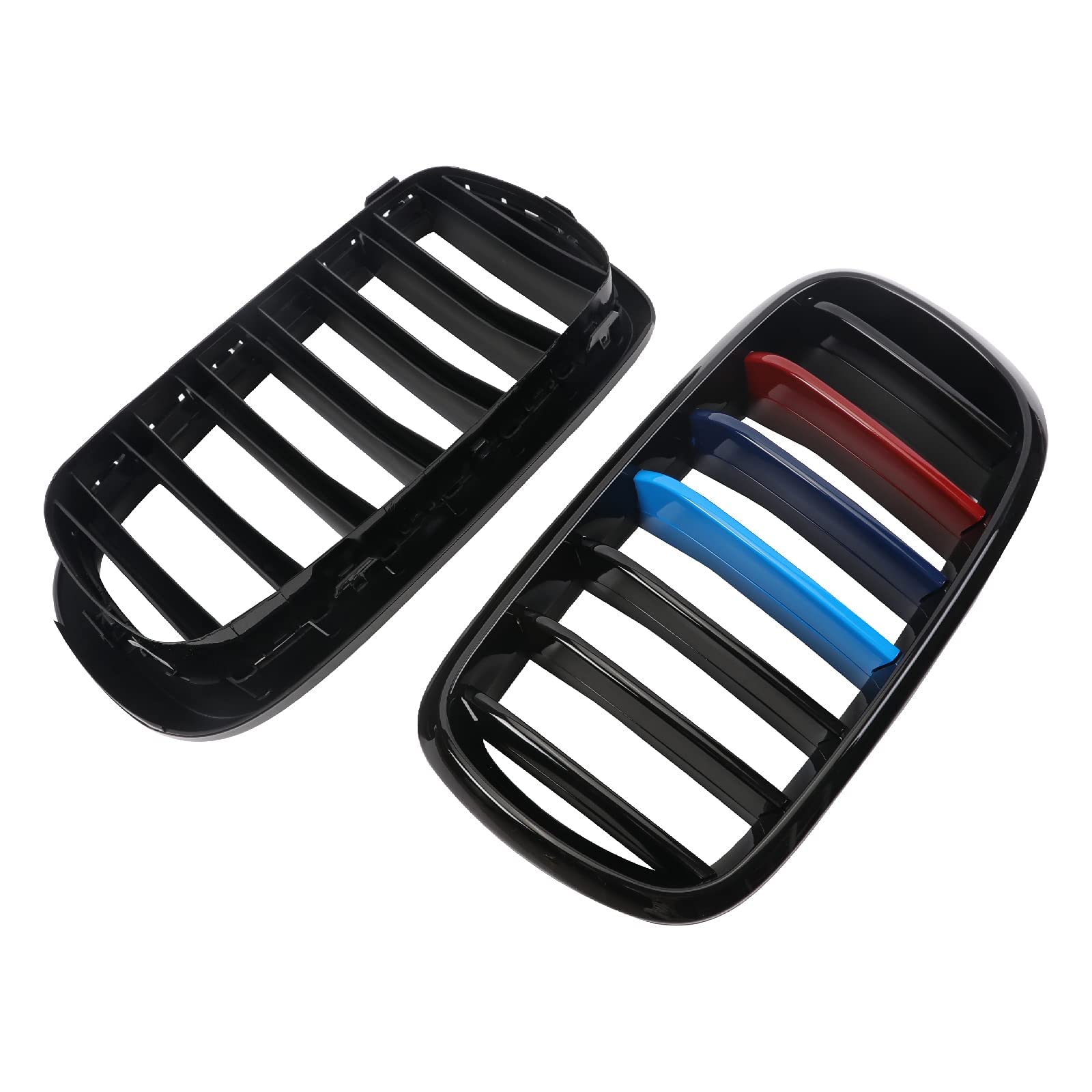 BILLDIO Grill M Color Grille Compatible with 2014-2018 X5 F15 X6 F16(ABS Gloss Black Kidney Grill
