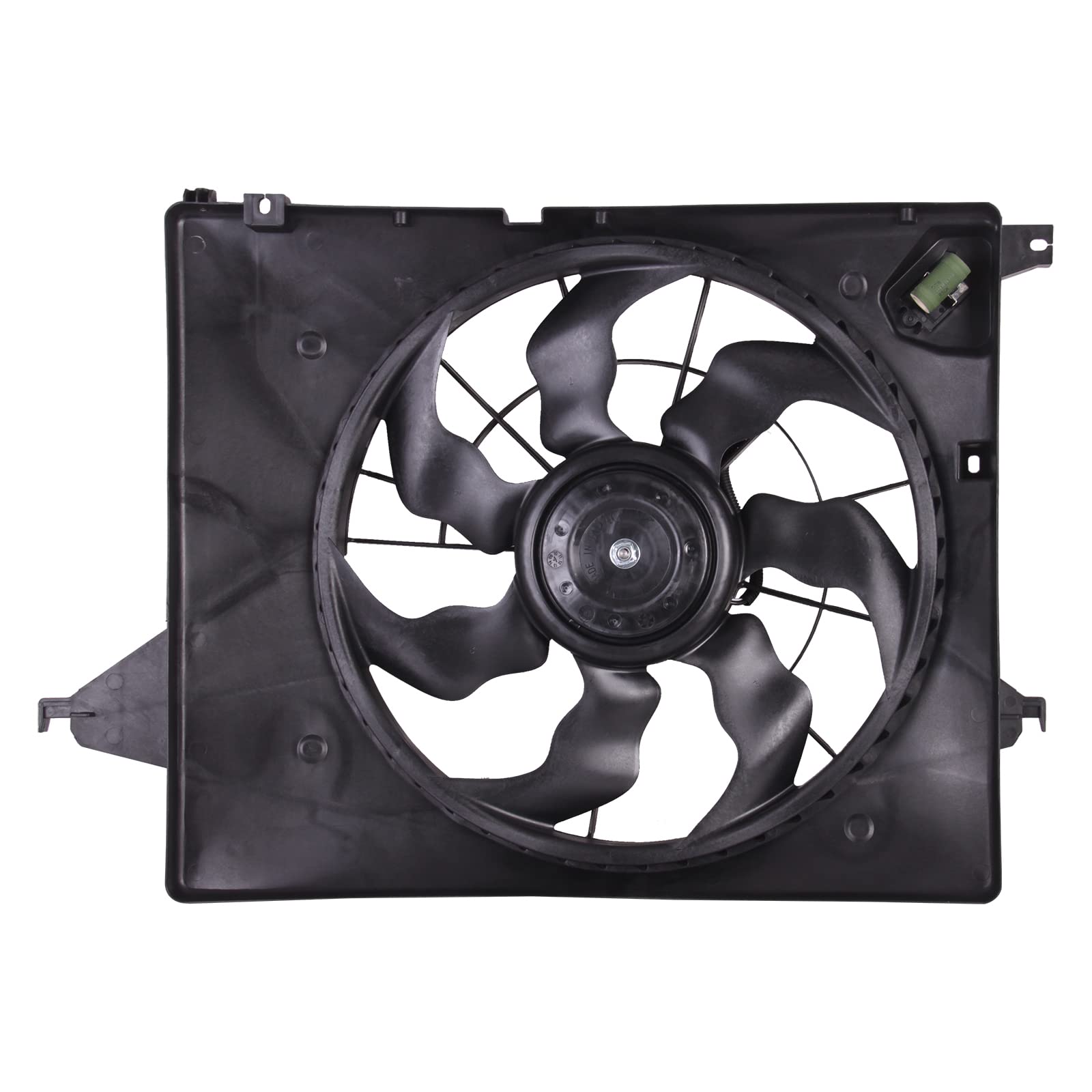 TYG OE Replacement(CAPA Quality) Cooling Fan Extra Silent for 2010-2012 Hyundai Santa Fe/ 2011-2013 Kia Sorento 2.4/3.5L | 25380
