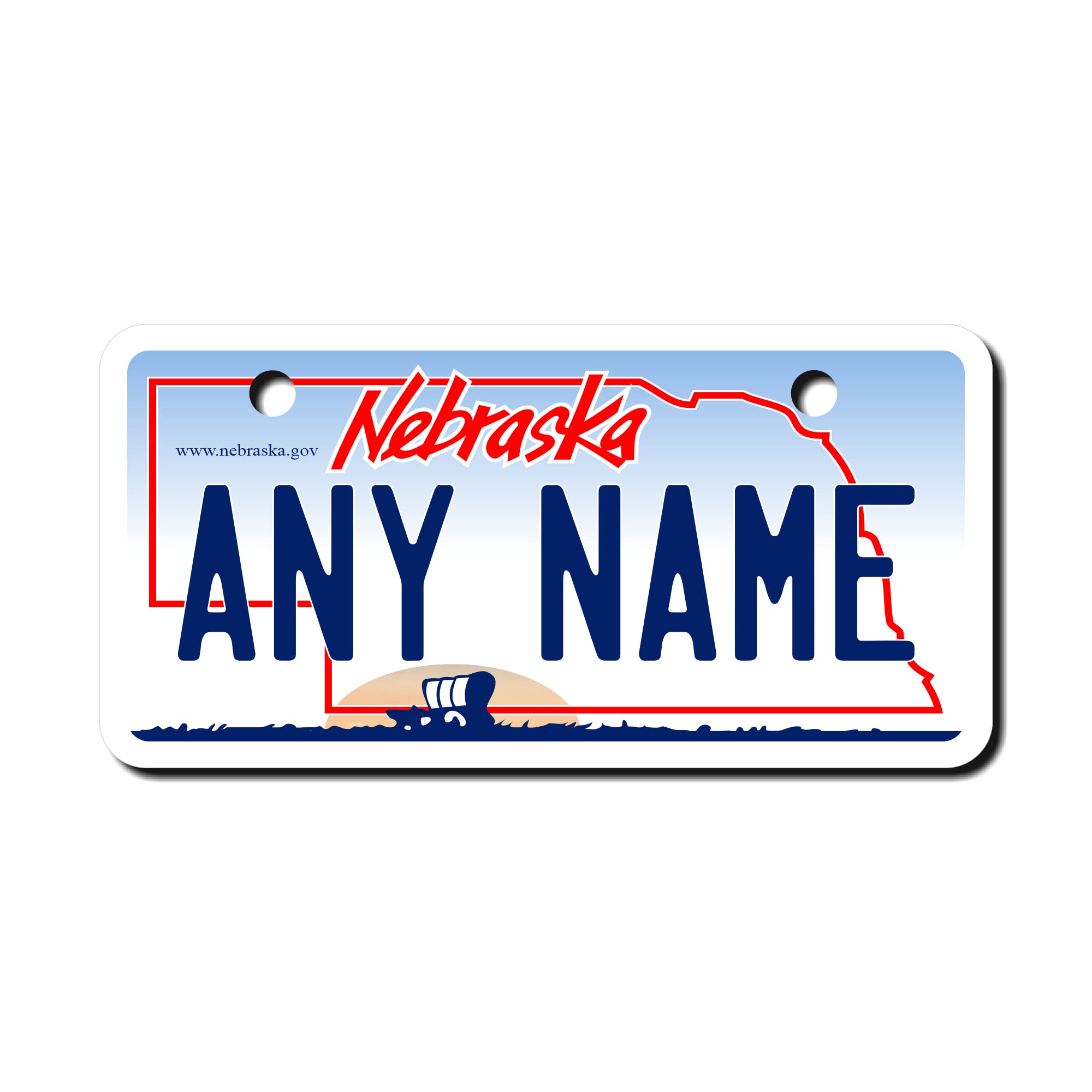 Teamlogo - Personalized Nebraska License Plate - Custom Aluminum Name, Text, Or Number Plate - Customized License Bike Accessori