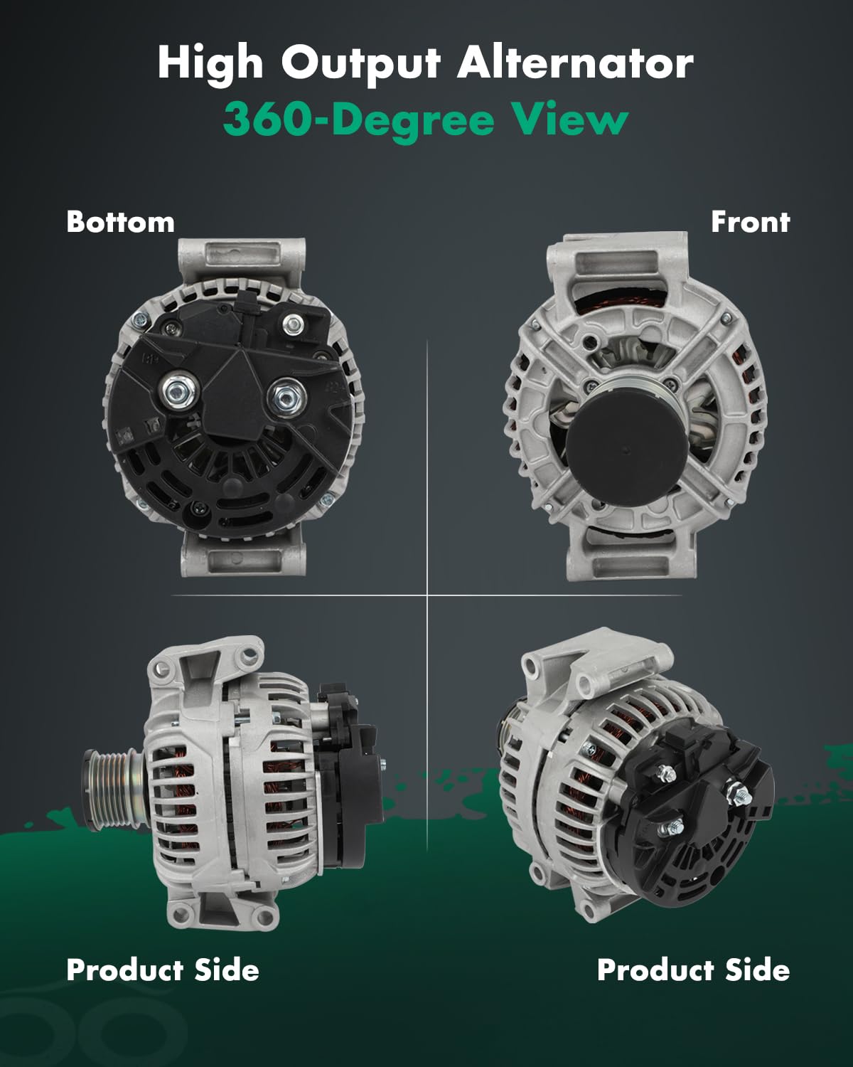 SCITOO Alternator Fit for Dodge for Sprinter 2500/3500 2003-2006 & for Freightliner for Sprinter 2500/3500 2002-2006, 2.7L - 12V