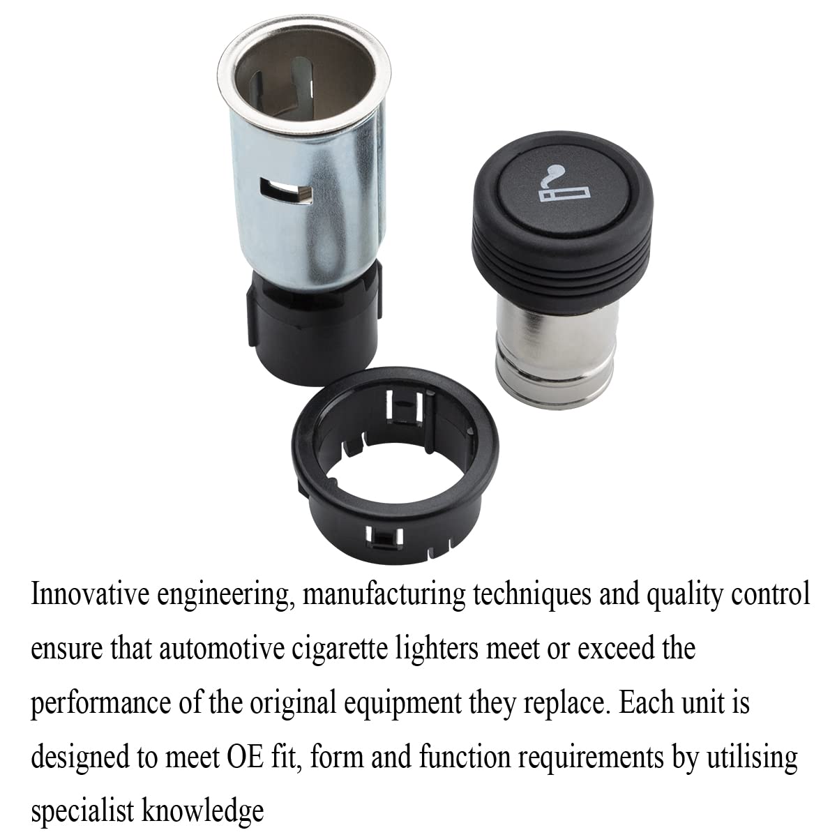 Cigarette Lighter Assembly Socket Fit For Ford E150 E250 E350 F150 F250 F350 F450 Super Duty Fusion Oem#Xc3Z-15055-Aa