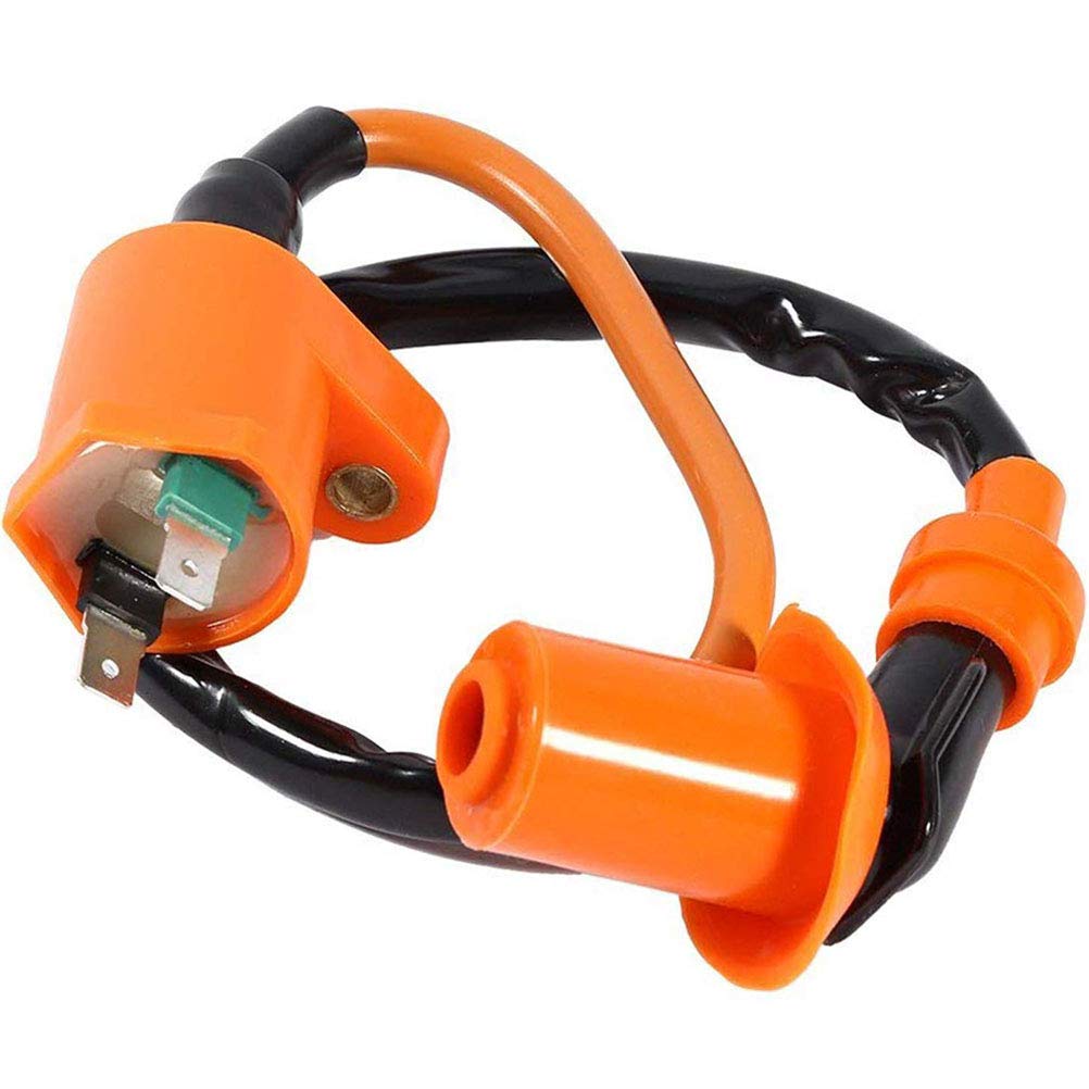 High Performance Racing Ignition Coil For Gy6 50Cc 150Cc 125Cc Atv Moped Scooter Parts With 6 Pin Cdi 3 Electrode Spark Plug - Scooter Ignition Coil Moped Performance Parts By Topemai