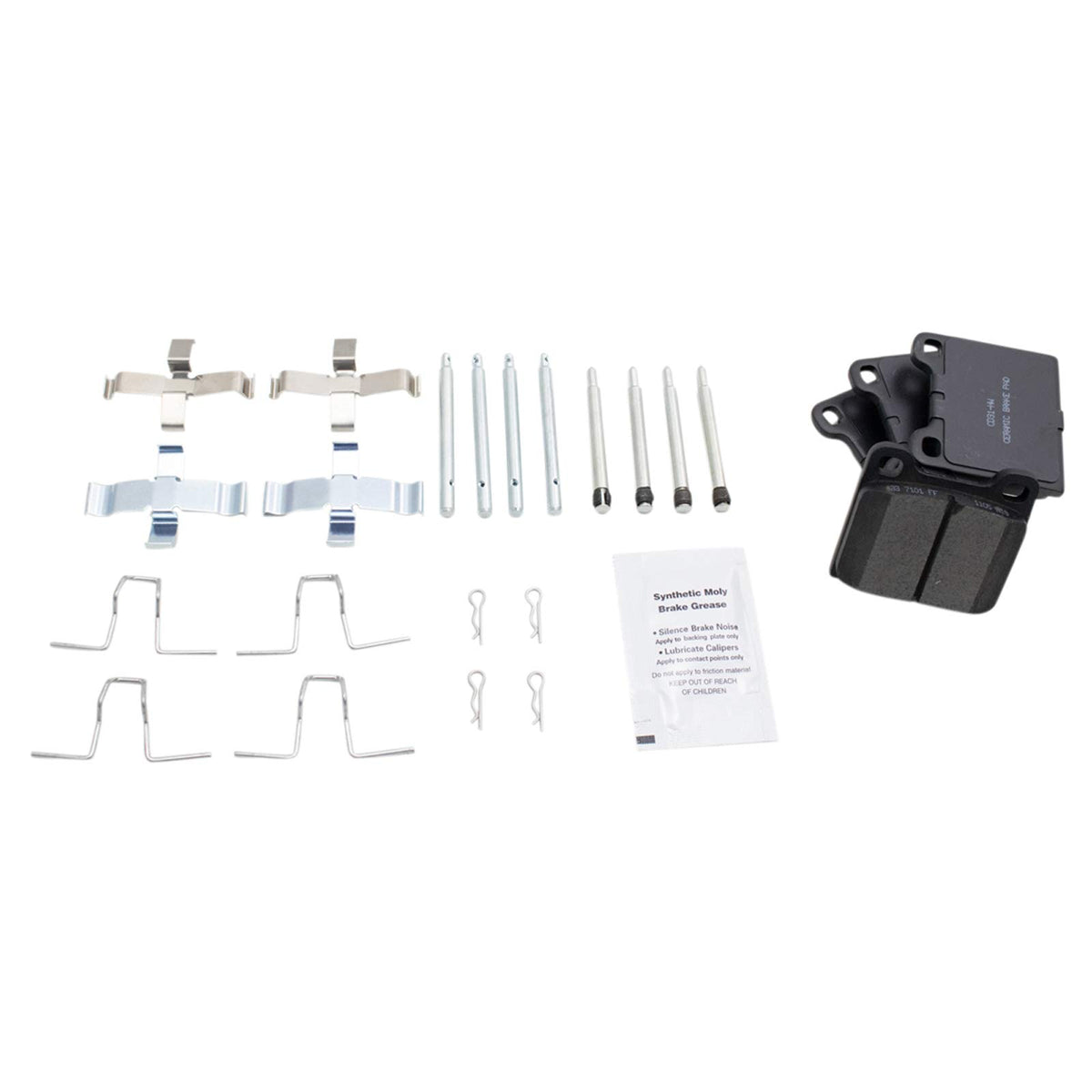 TRQ Front or Rear Posi Ceramic Brake Pad Kit Set for Audi/Volvo/BMW/Alfa Romeo/Mercedes Benz/Porsche/Opel