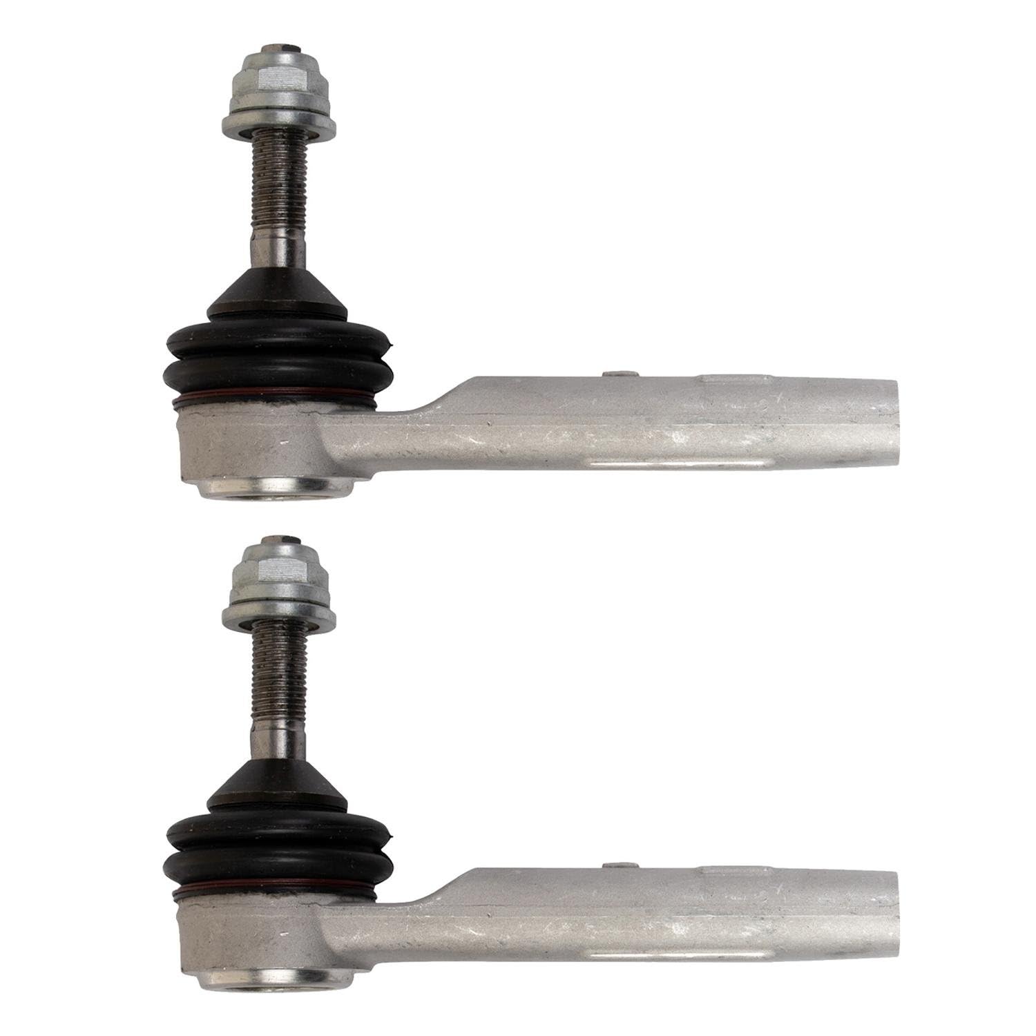 TRQ Front Outer Tie Rod Set Compatible with 2016-2021 Tesla S 2016-2020 X