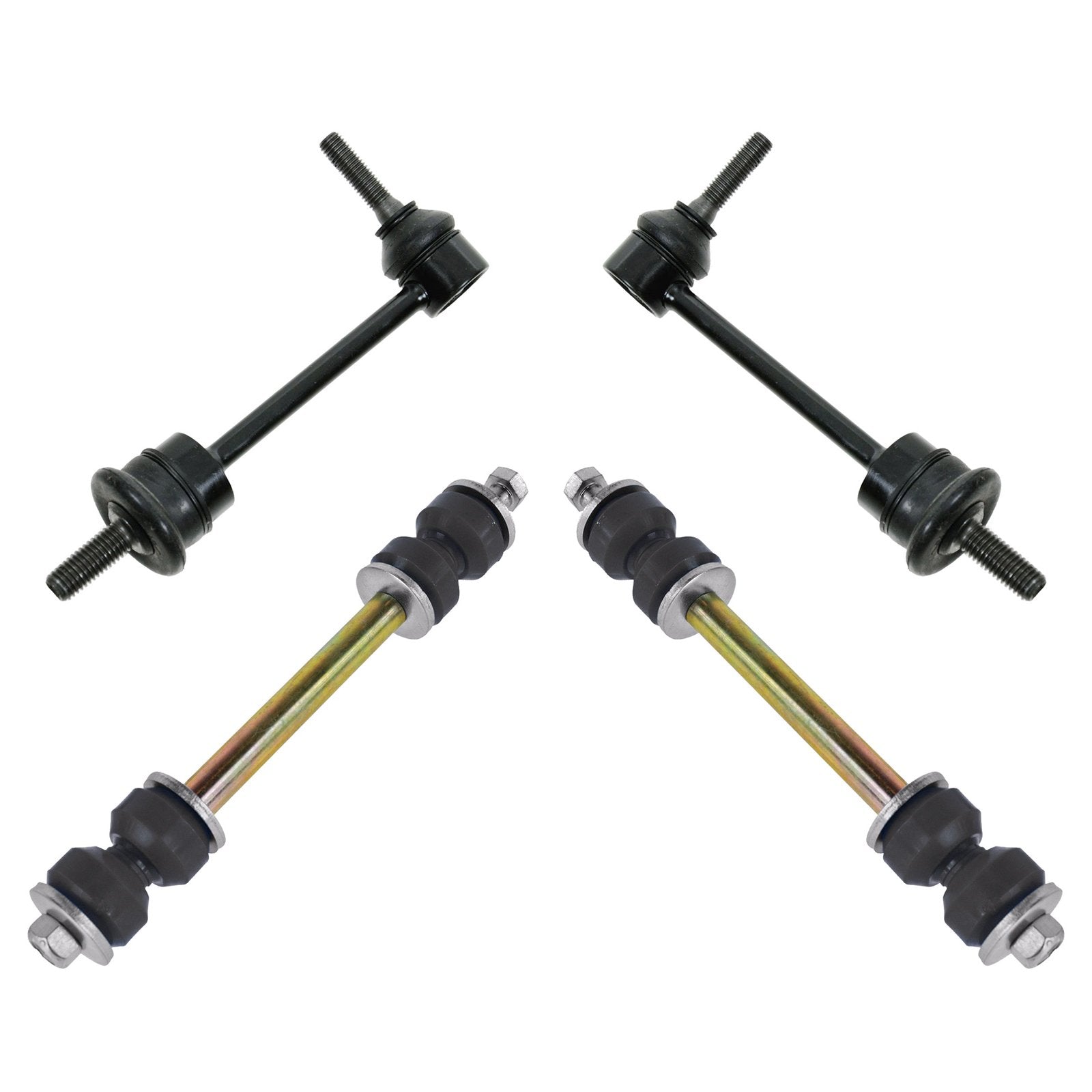 Trq Front & Rear Sway Bar Stabilizer Link Set Compatible With 1998-2002 Ford Crown Victoria Lincoln Town Car Mercury Grand Marqu
