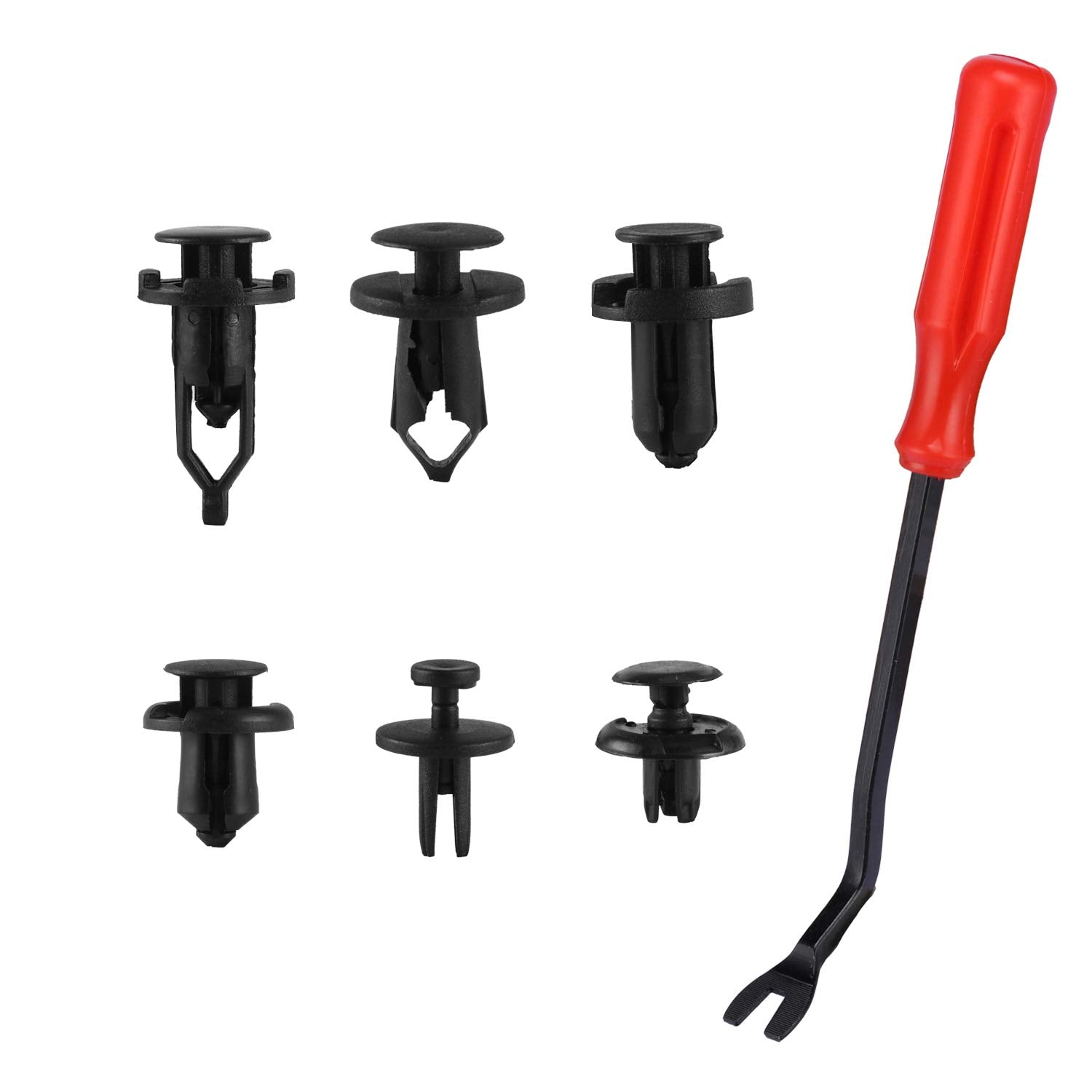 Livtee 120Pcs Retainer Clips Push Type Fasteners 6.3Mm 8Mm 9Mm 10Mm Expansion Screws Replacement Kit Bumper Push Rivet Clips Wit