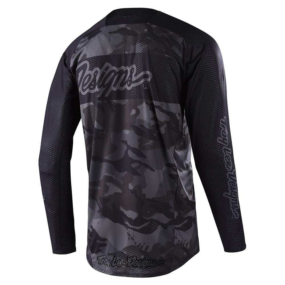 Troy Lee Designs Offroad Motocross Dirt Bike ATV Motorcycle Powersports Racing Jersey Shirt for Men, SE Pro Air (Black, S)