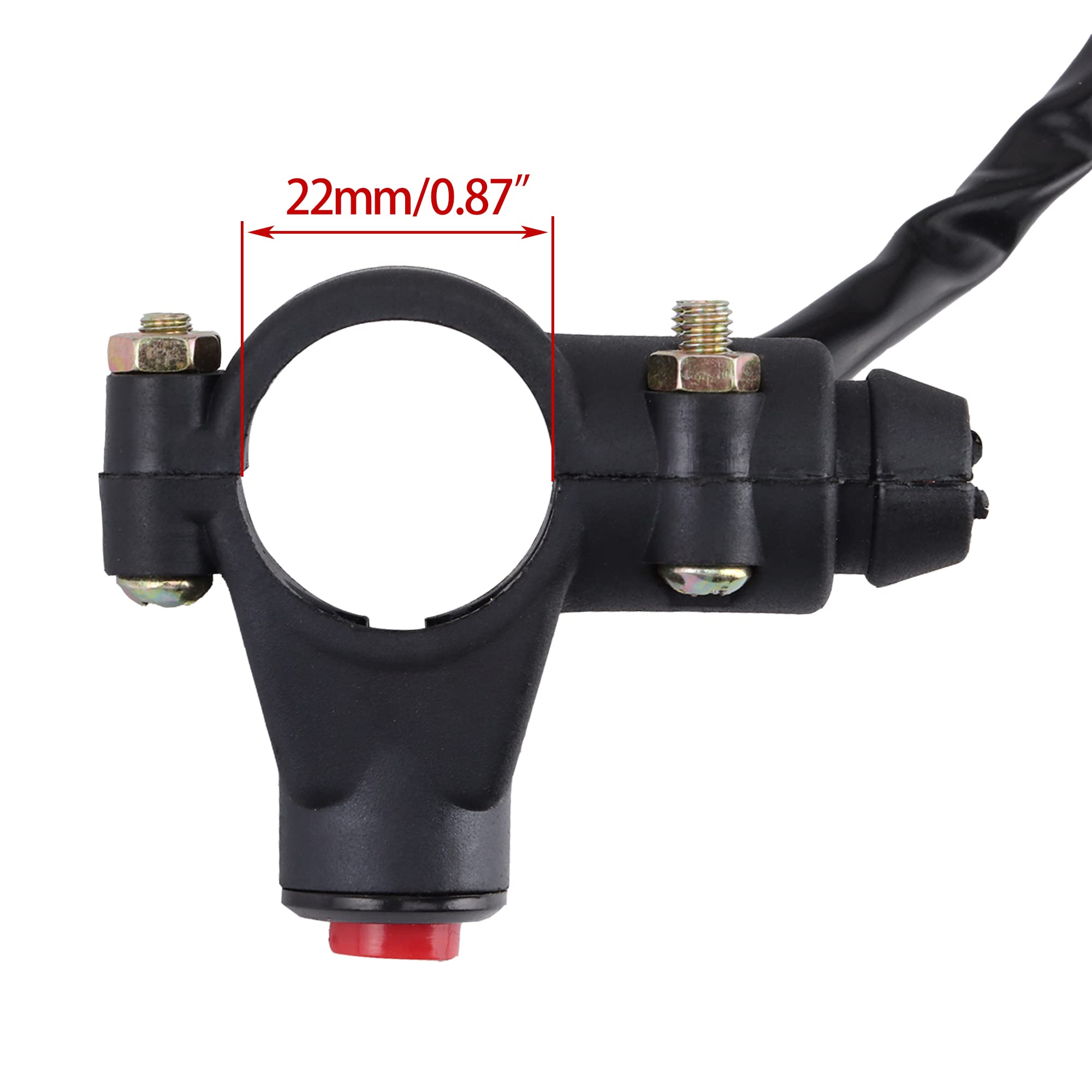 Woostar 7/8'' 22Mm Handlebar 2 Wire Tether Kill Switch Replacement For 110Cc 125Cc Taotao Dirt Pit Bike Atv 4 Wheeler Quad Trail