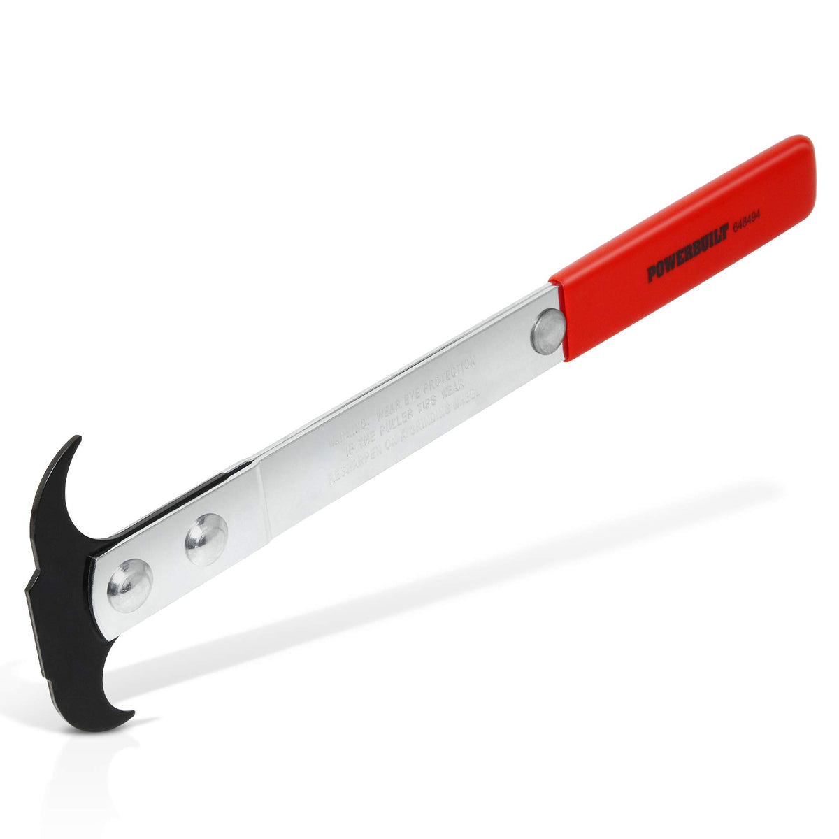 Powerbuilt Seal Puller, Heavy-Duty Tool For Seal Removal, Easy Grip, Automotive, Mechanical, And Diy Application - Red 648494