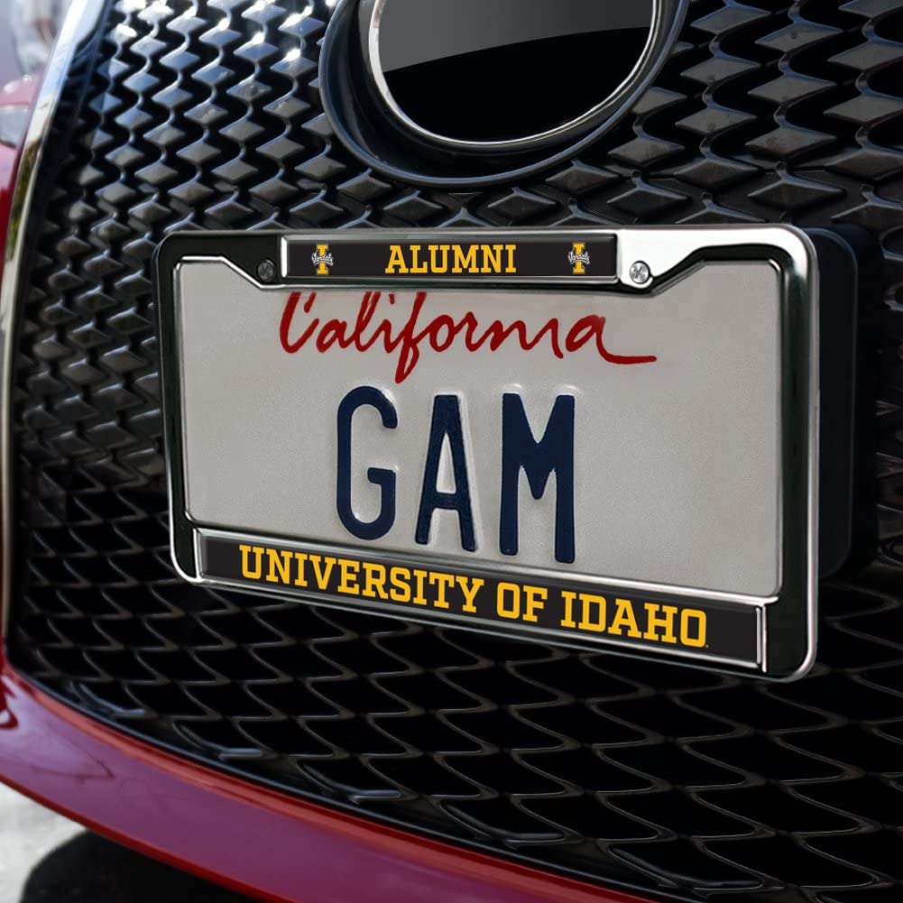 University of Idaho Alumni Logo Full Size Standard License Plate Metal Frame