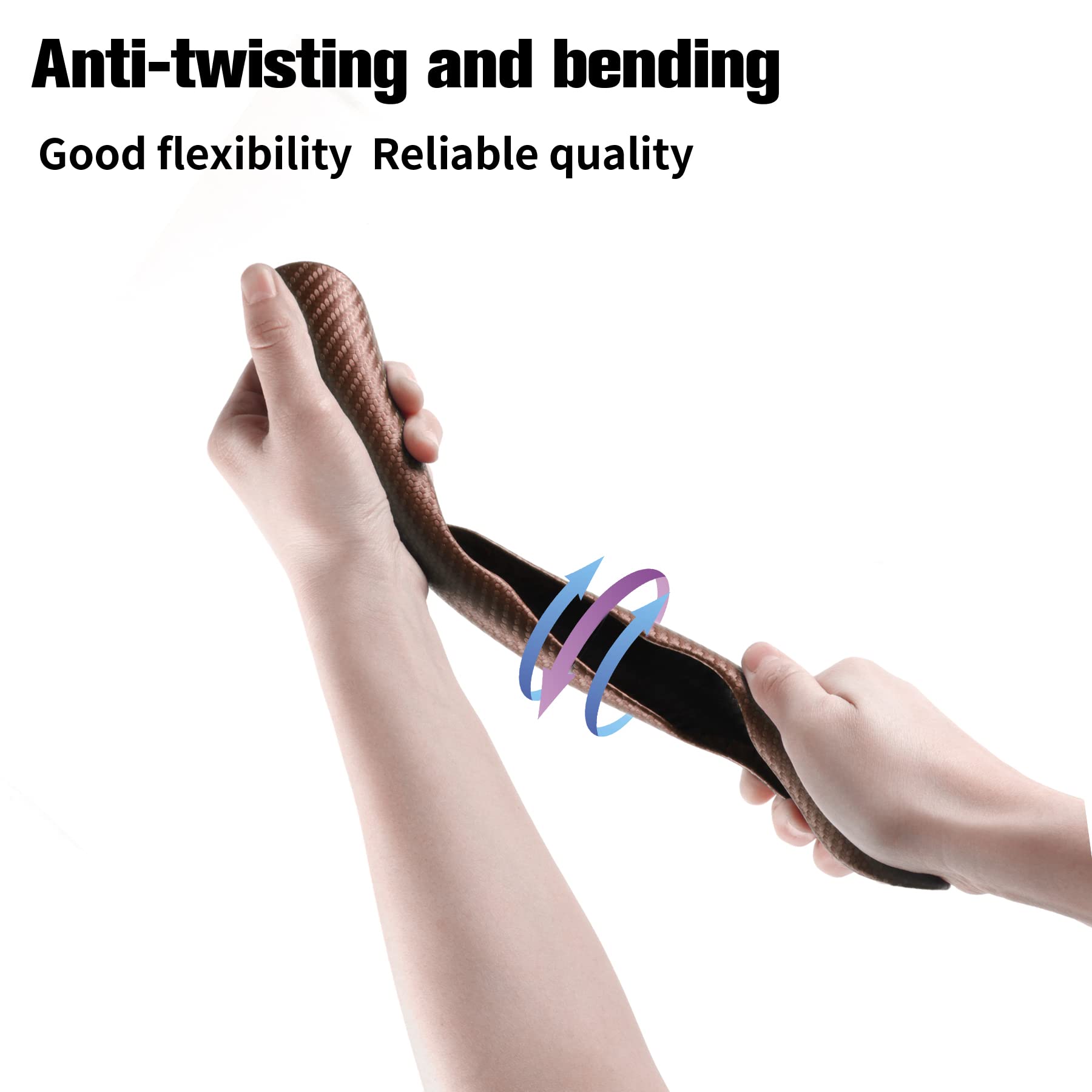 Amiss Car Carbon Fiber Anti-Skid Steering Wheel Cover/ Interior Accessories, Segmented Butterfly Universal 99% Wheel Cover Protector (Champagne)