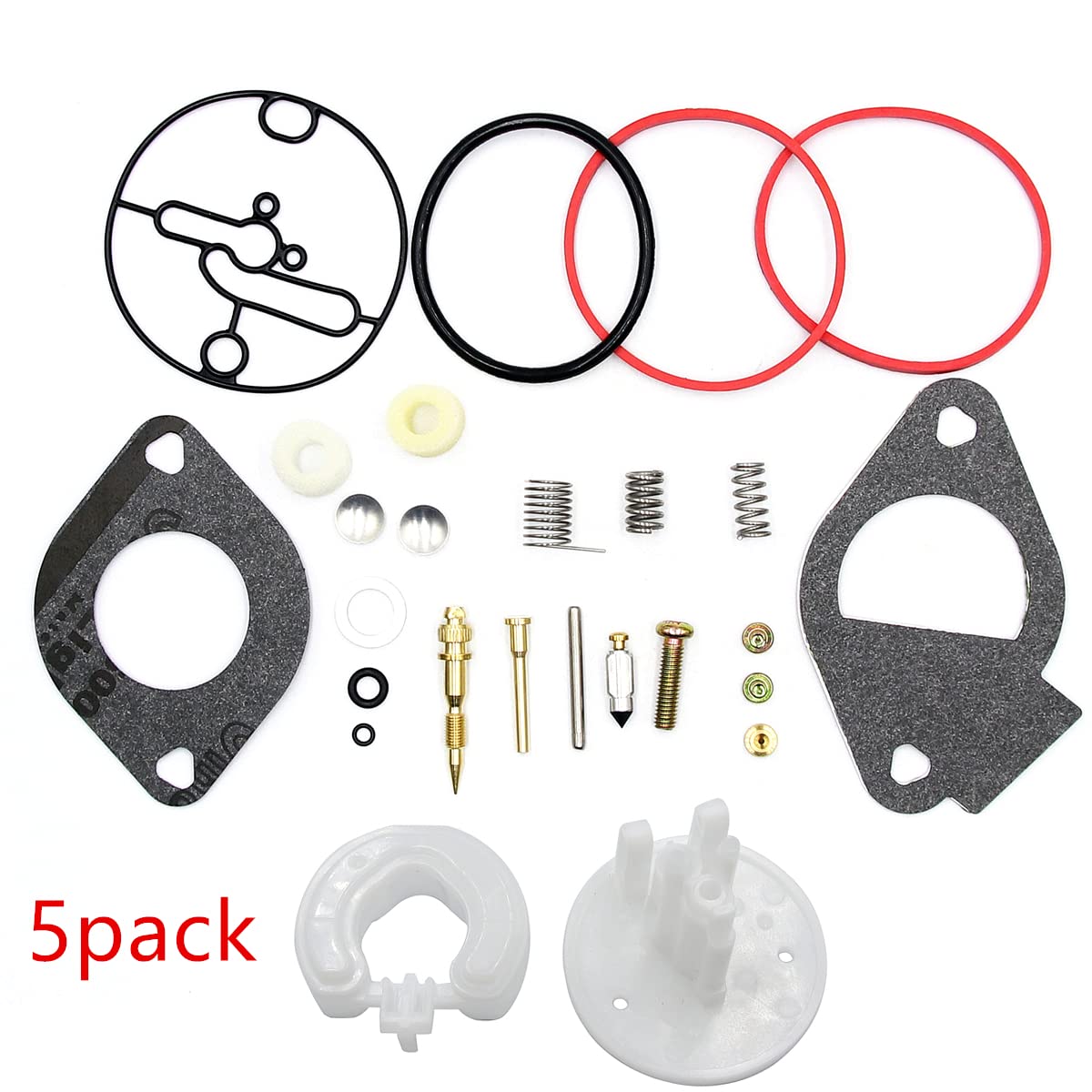 WaruiTT 796184 Carburetor Repair Kits for BS Master Overhaul Nikki Carbs 698787 699900 699521 792369 790032 (5Pack)