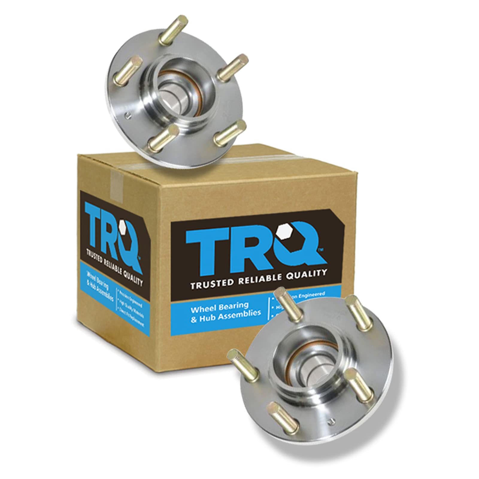 Trq Rear Wheel Hub Bearings Assembly Set Compatible With 2001-2005 Hyundai Tiburon