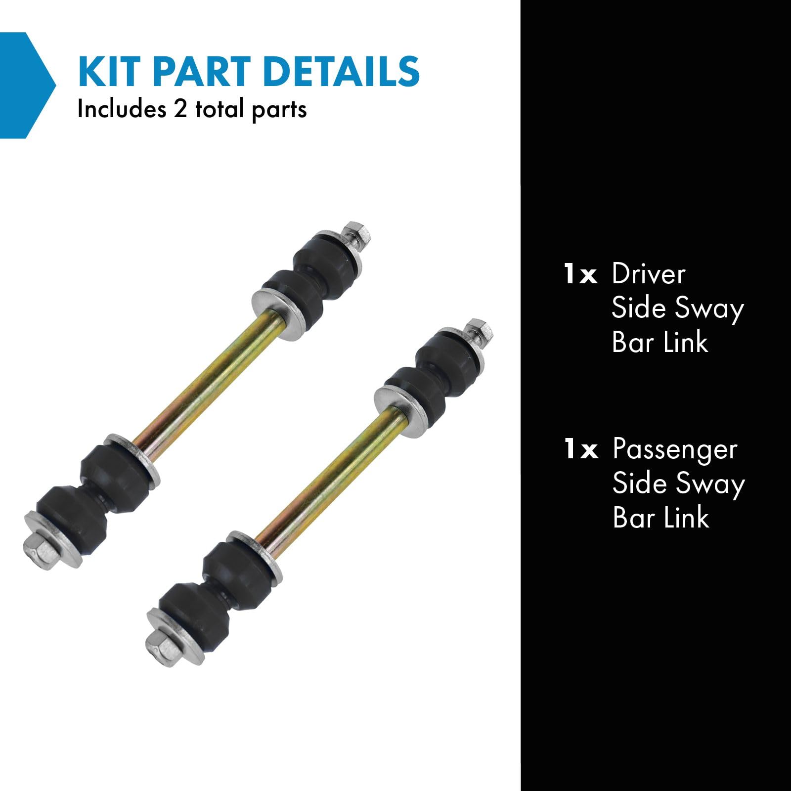 Trq Sway Bar End Link Pair Set For Chevy Chrysler Dodge Ford Lincoln Mercury