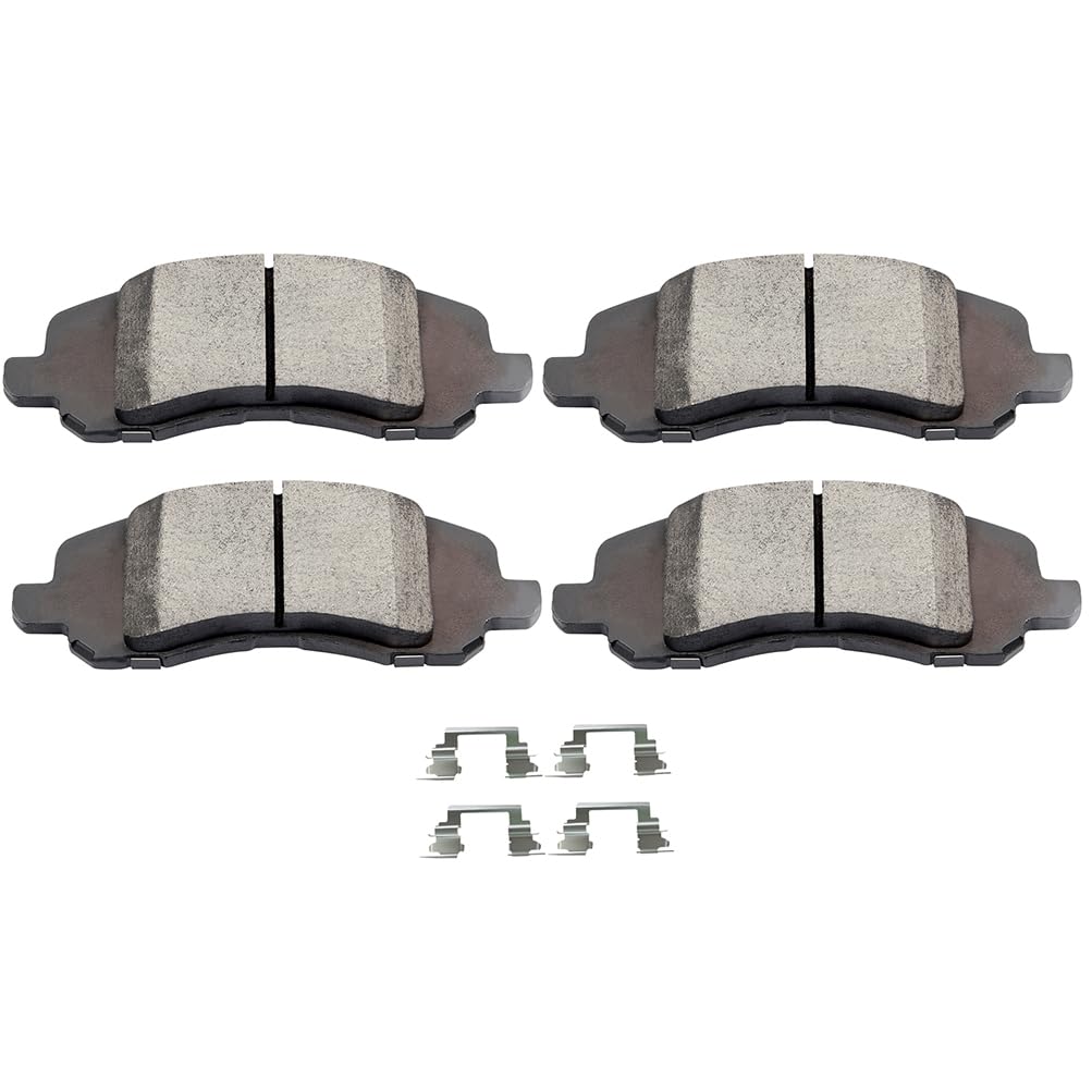 Scitoo D1285 Front Ceramic Brake Pads Sets Fit For Chrysler 200/Sebring,For Dodge Avenger/Caliber/Stratus,For Jeep Compass/Patri