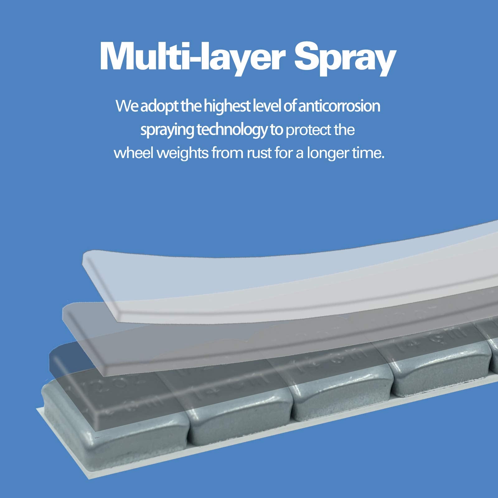 Ckauto 4 Boxes, 504 Pcs 1/2Oz, 0.5Oz, Grey, Adhesive Stick On Wheel Weights, 63 Oz/Box, Us Quality