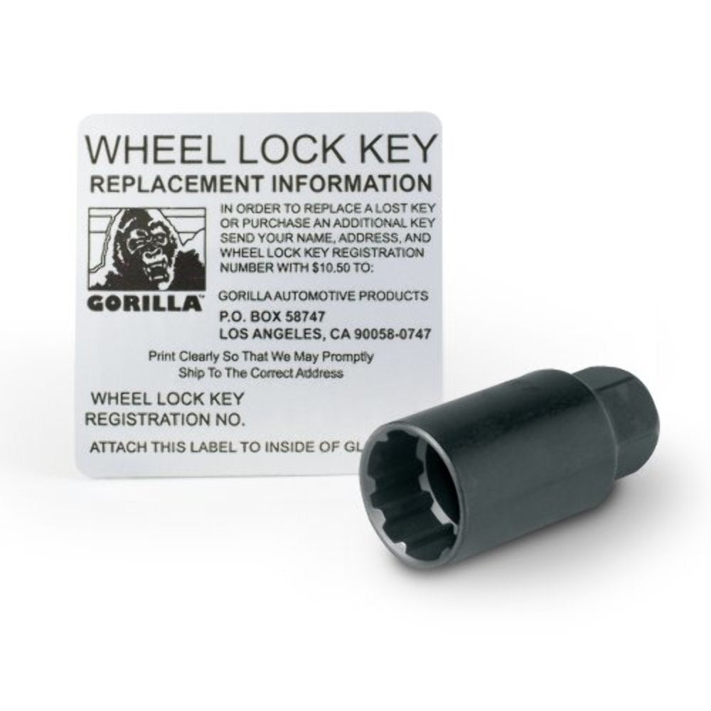 Gorilla Automotive 47124N 12Mm X 1.25 Thread Size Cone Seat Lug Bolt Wheel Lock, (Set Of 4)
