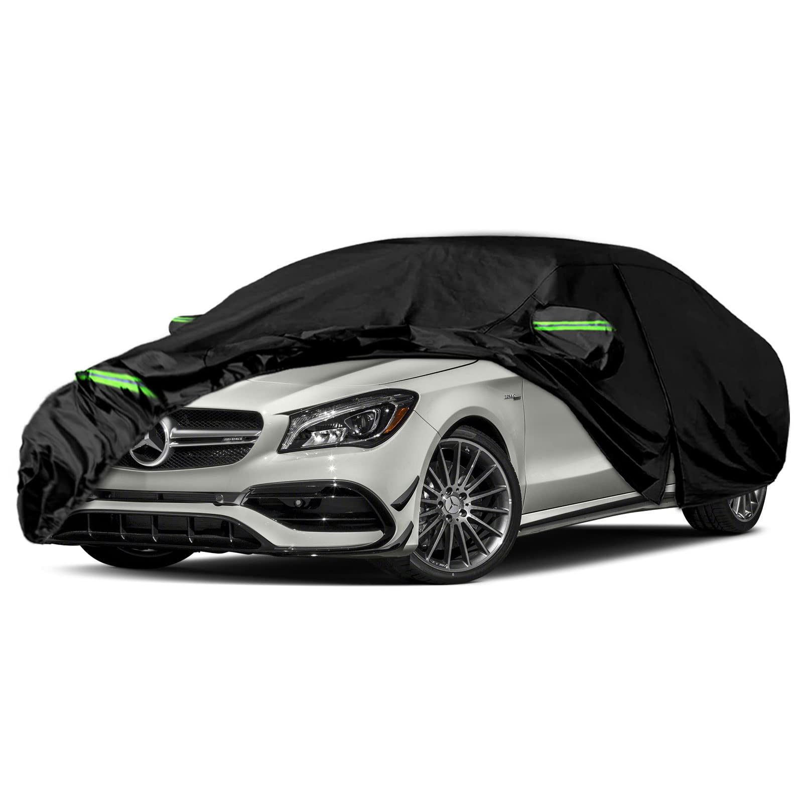 Waterproof Car Covers Replace For 2013-2025 Mercedes-Benz Cla 180 200 220 250, 6 Layers All Weather Car Cover With Zipper Door &