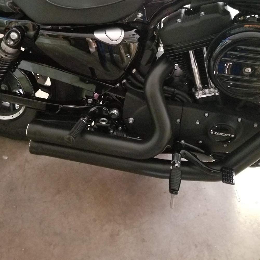 WOWTK Passenger Pillion Seat with Passenger Footpeg Mount Kit fits for Harley 2016-2022 Sportster Iron 883 XL883N Models