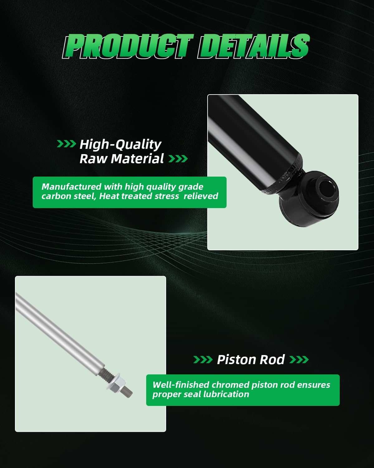 Scitoo Rear (2 Pcs) Shocks For Mazda, Shocks Absorbers Fits 2004-2009 For Mazda 3,2006-2010 For Mazda 5 With 343412 5607 Shocks